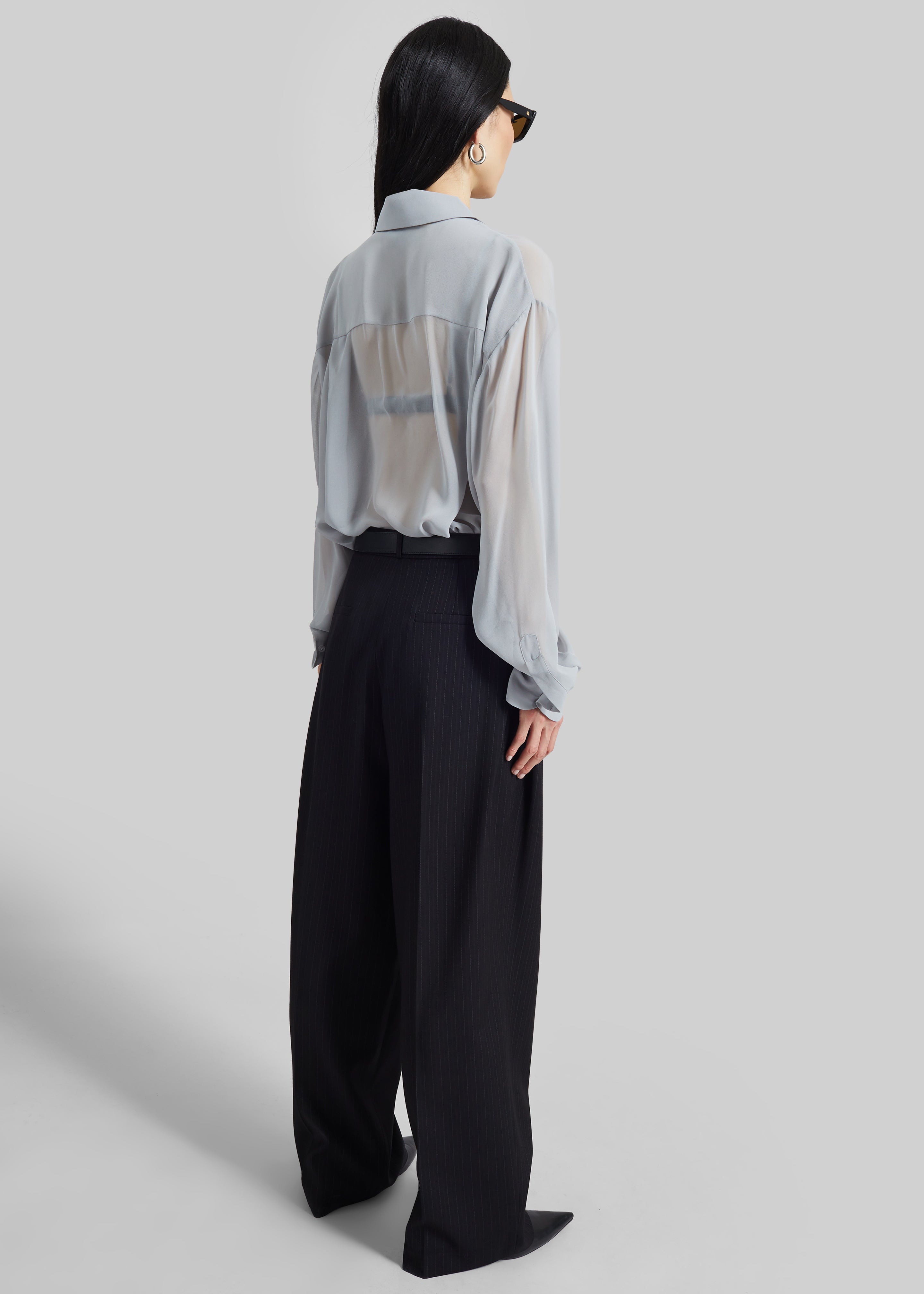 Peri Georgette Shirt - Slate Grey - 7
