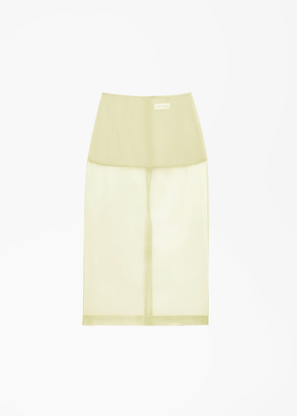 Peri Sheer Midi Skirt - Pale Yellow - 7