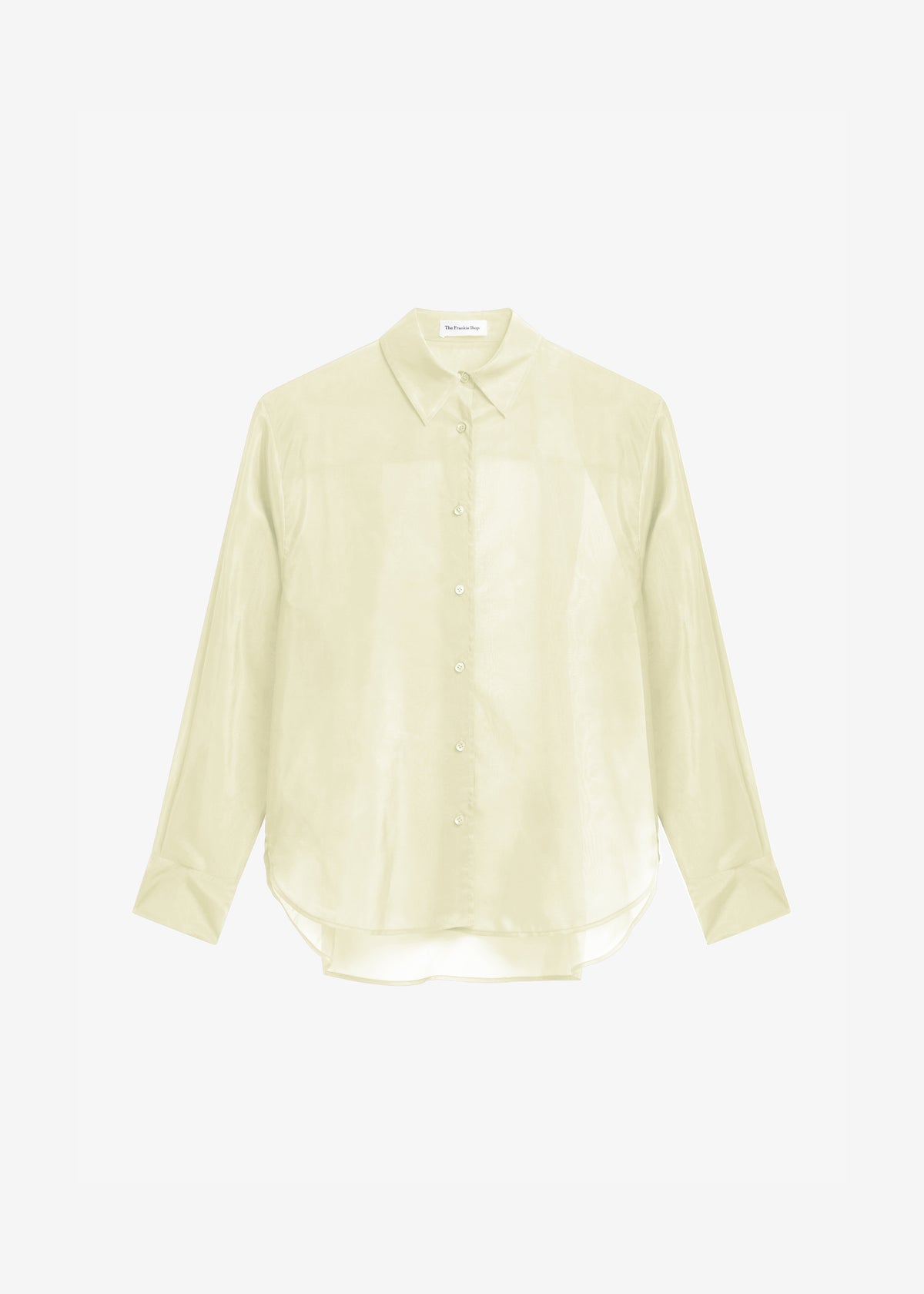 Peri Sheer Shirt - Pale Yellow - 6