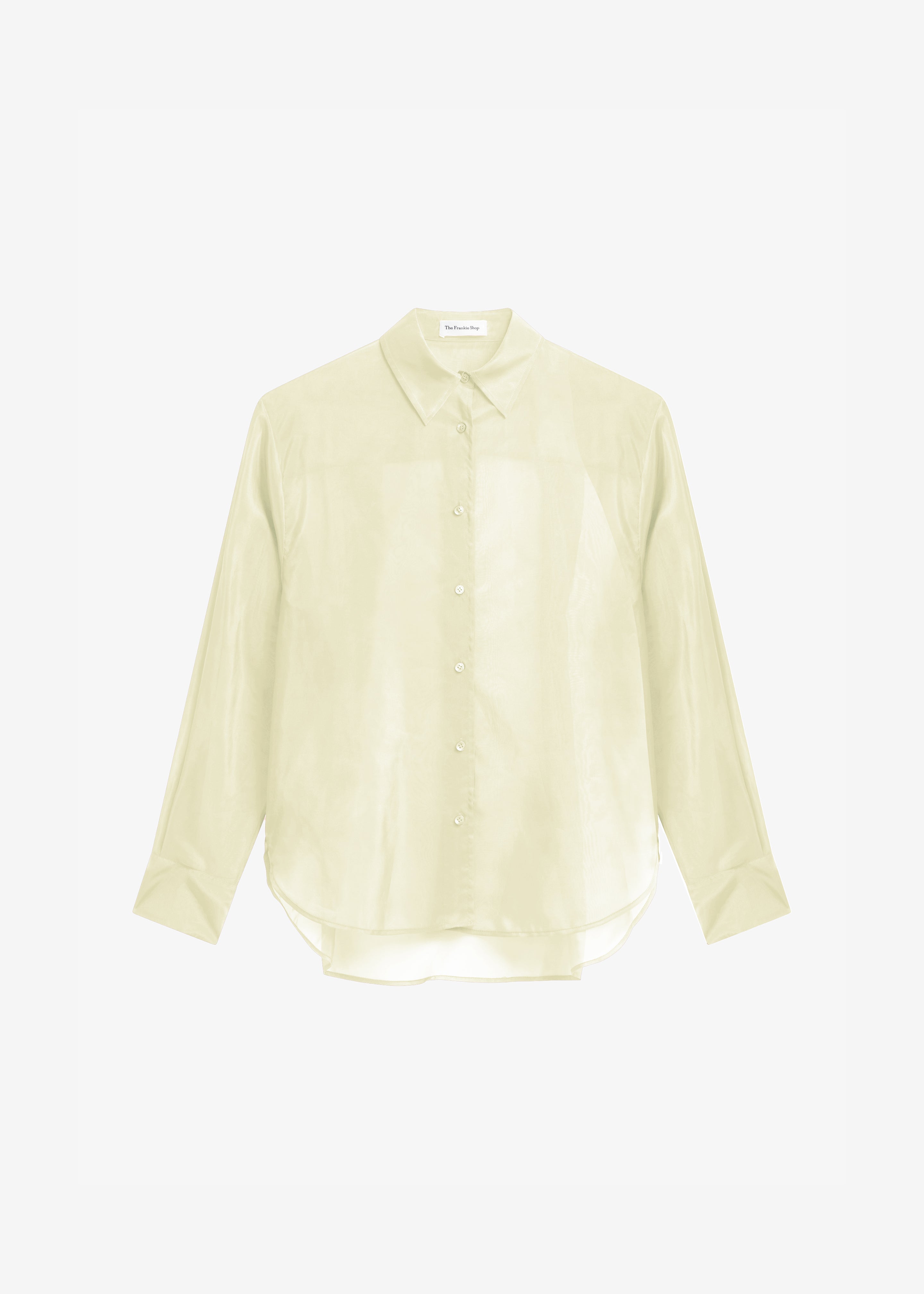 Peri Sheer Shirt - Pale Yellow - 6