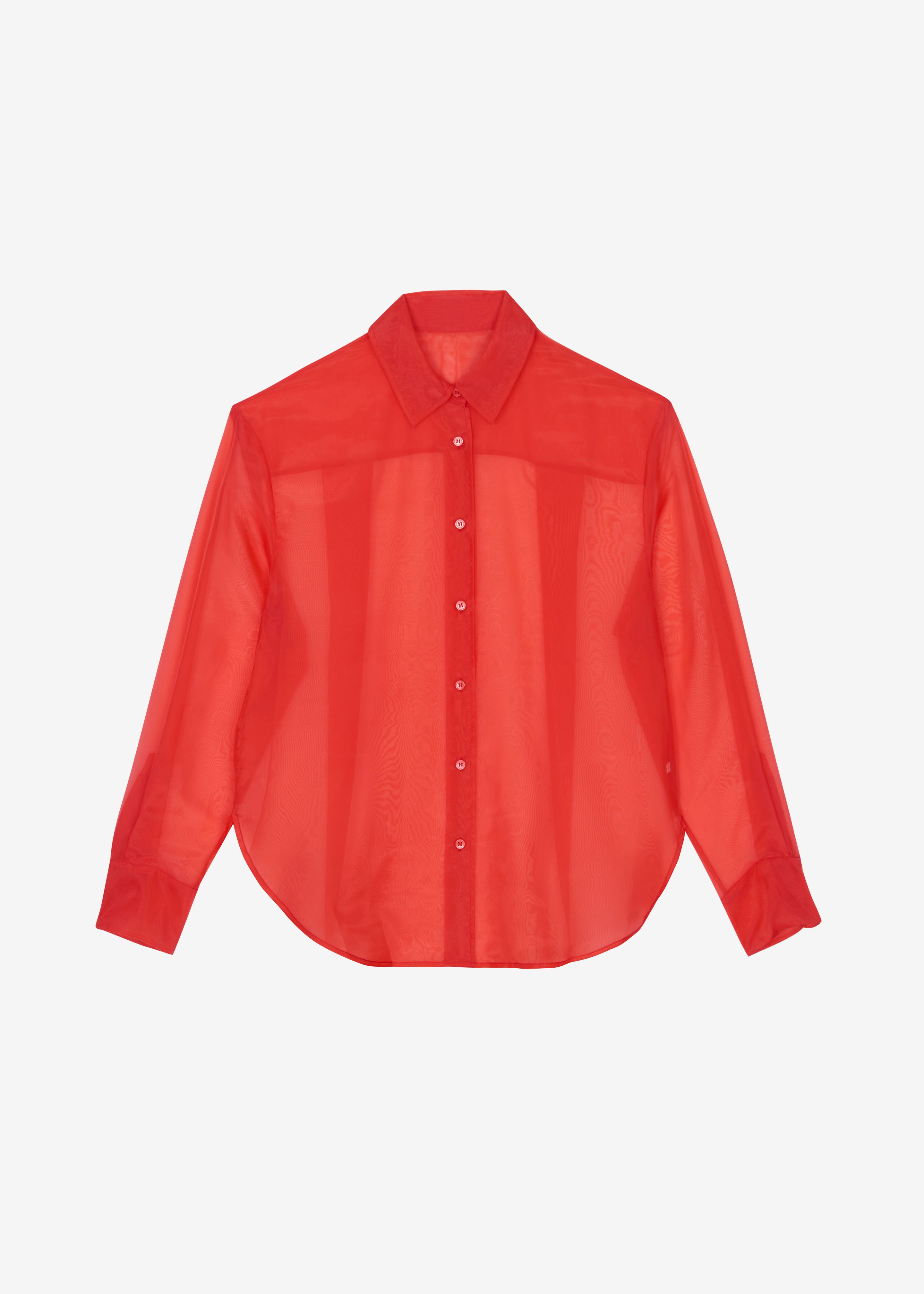 Peri Sheer Shirt - Red - 10