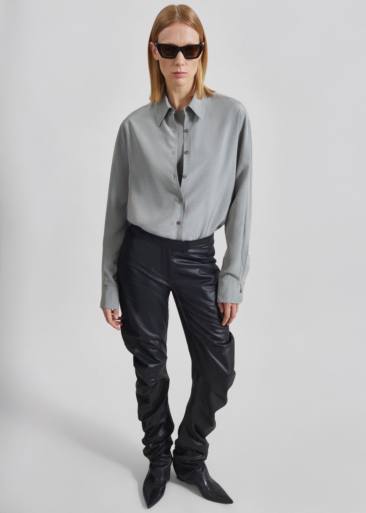 Peri Shirt - Checked Grey - 3