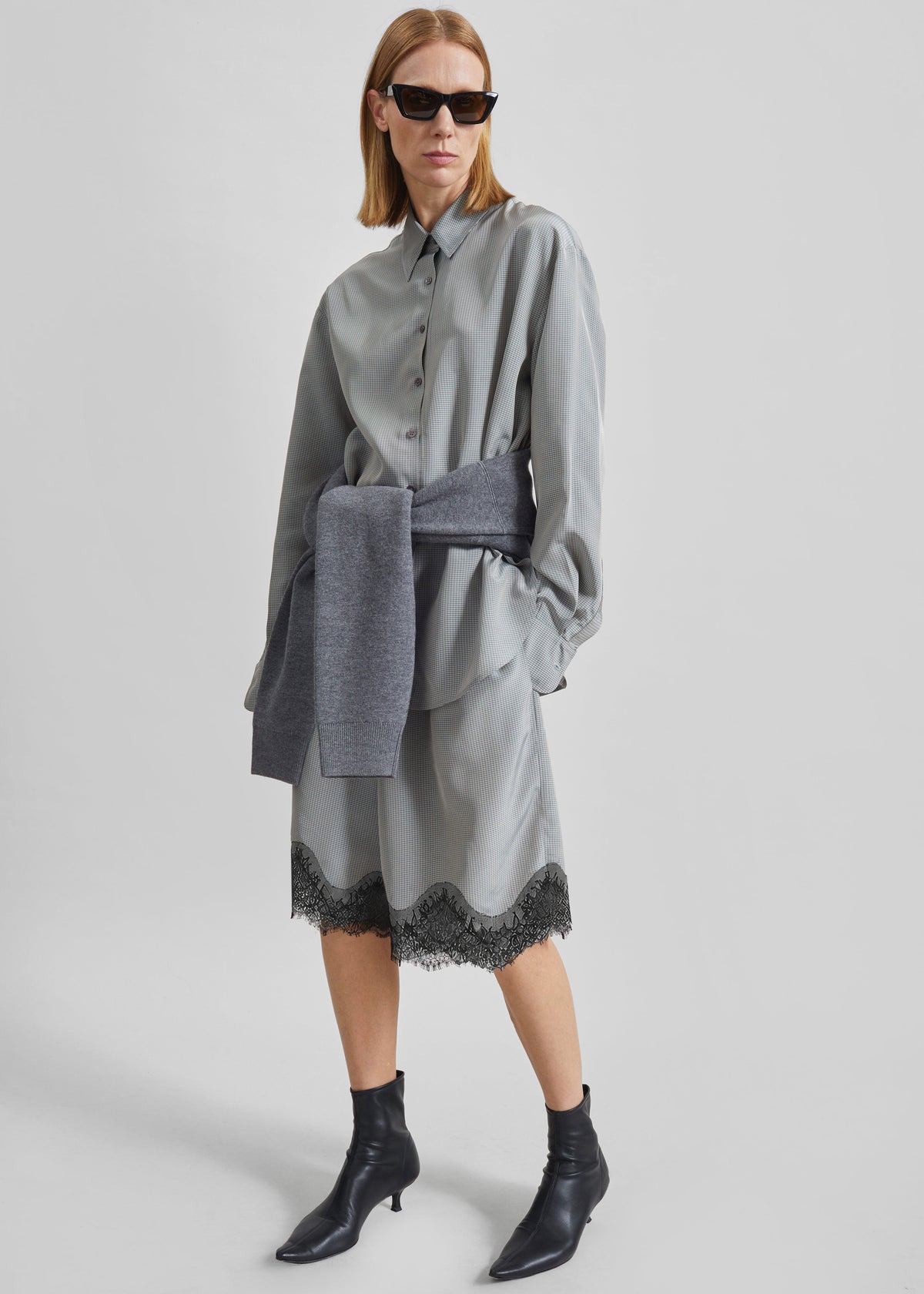 Peri Shirt - Checked Grey - 4