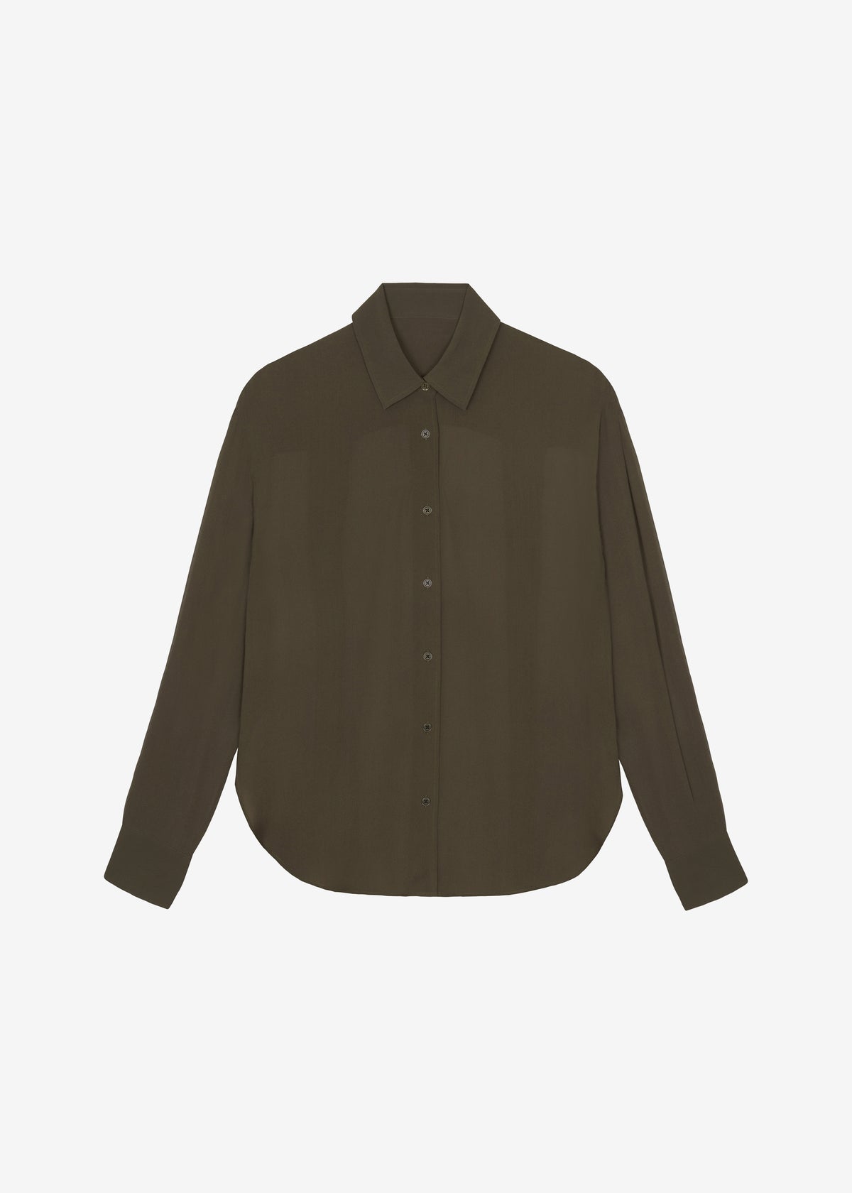 Peri Georgette Shirt - Khaki - 10