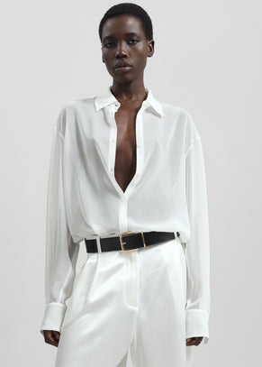Peri Georgette Shirt - White