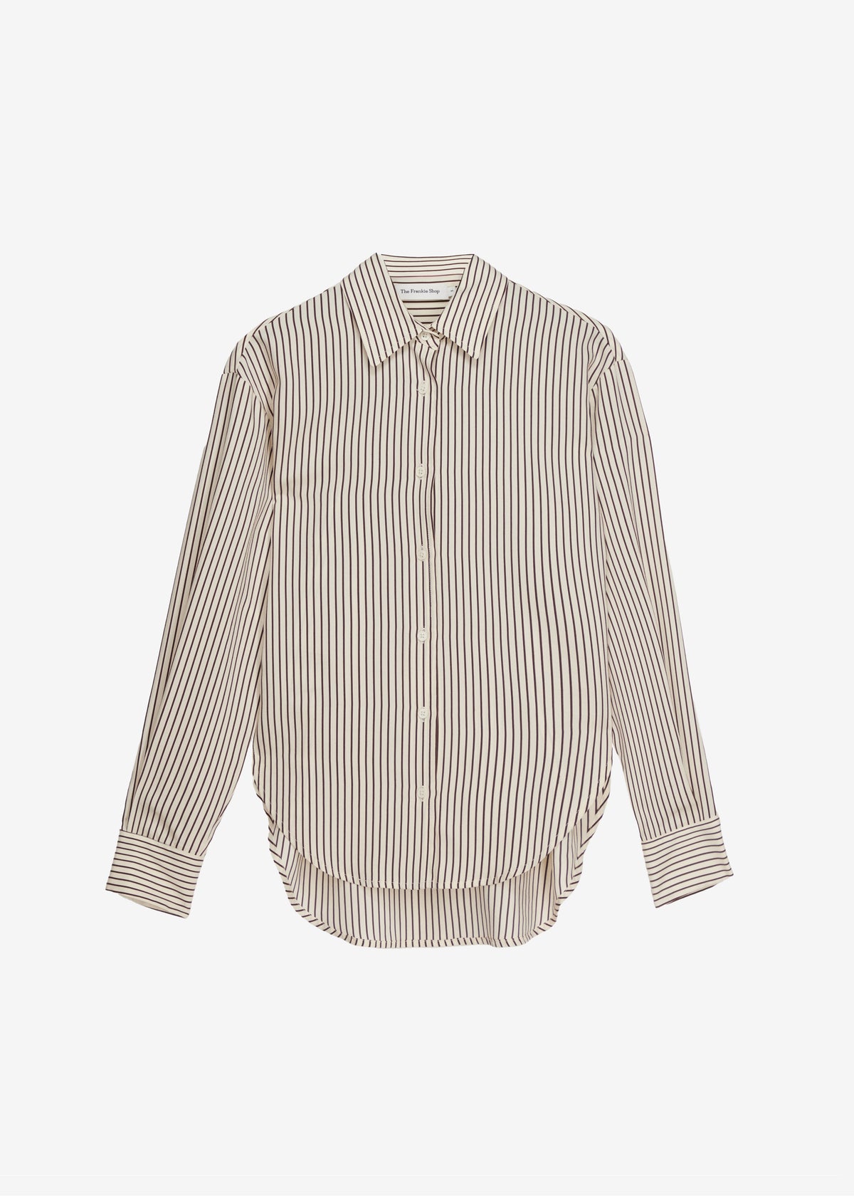 Peri Striped Fluid Shirt - Beige/Brown - 8