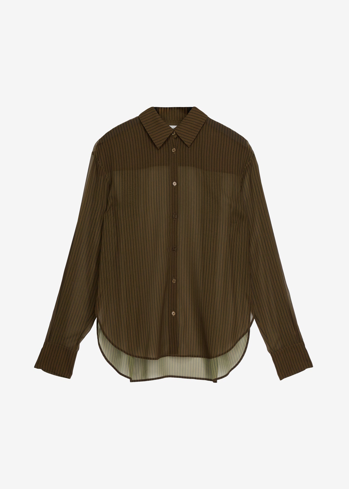 Peri Striped Shirt - Olive/Black Stripe - 14