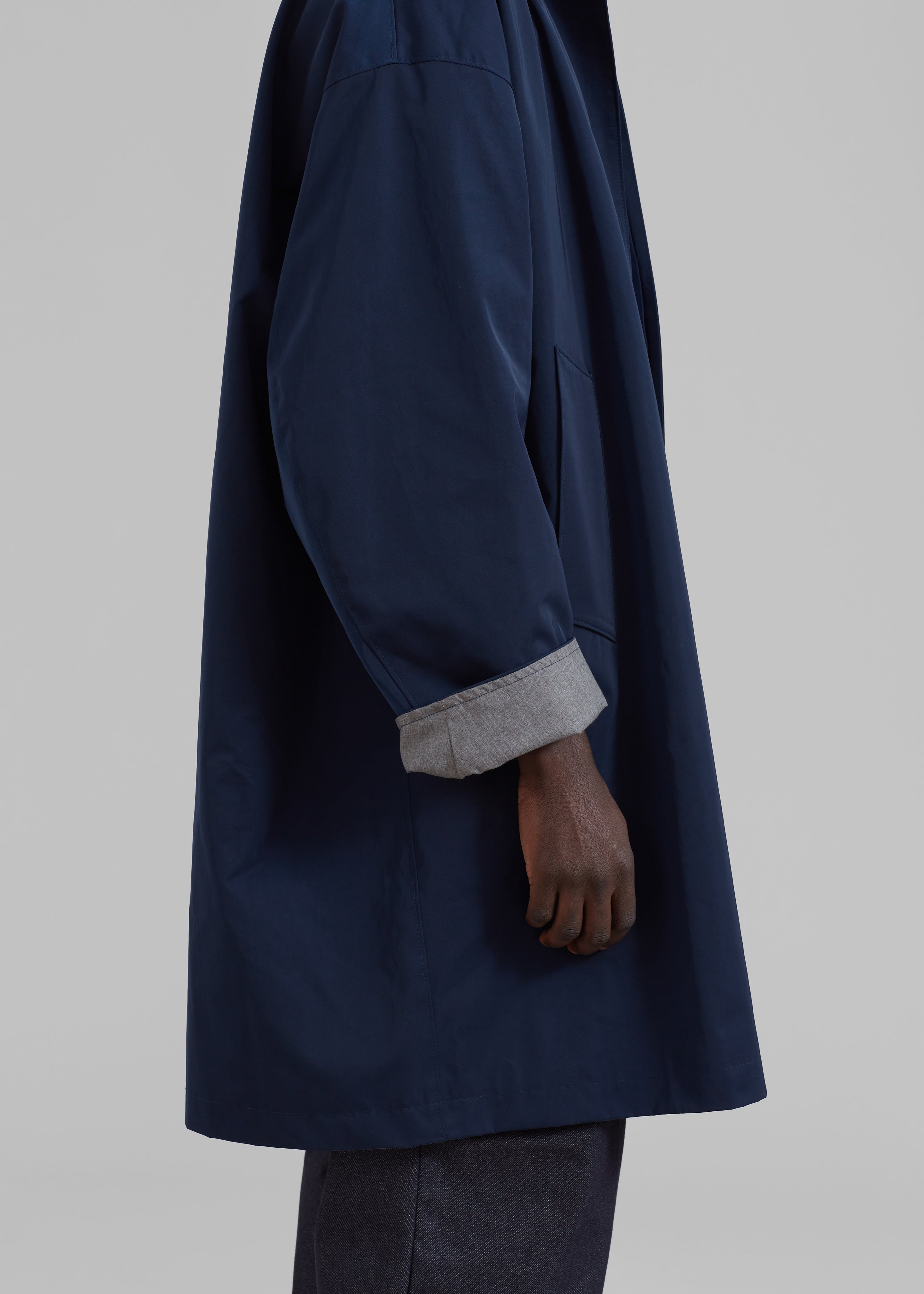 Peter Trench Coat - Navy – The Frankie Shop