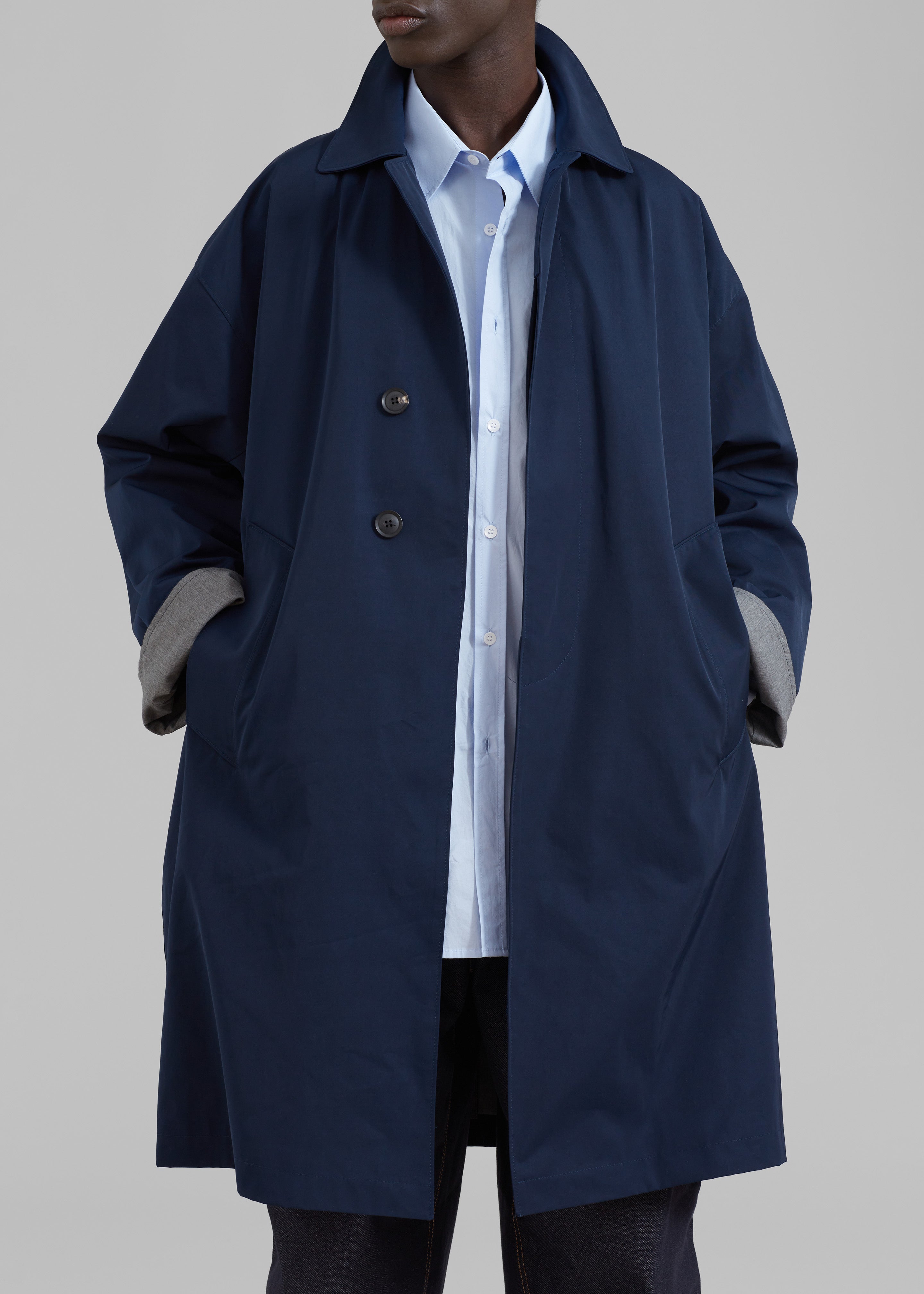 Peter Trench Coat - Navy