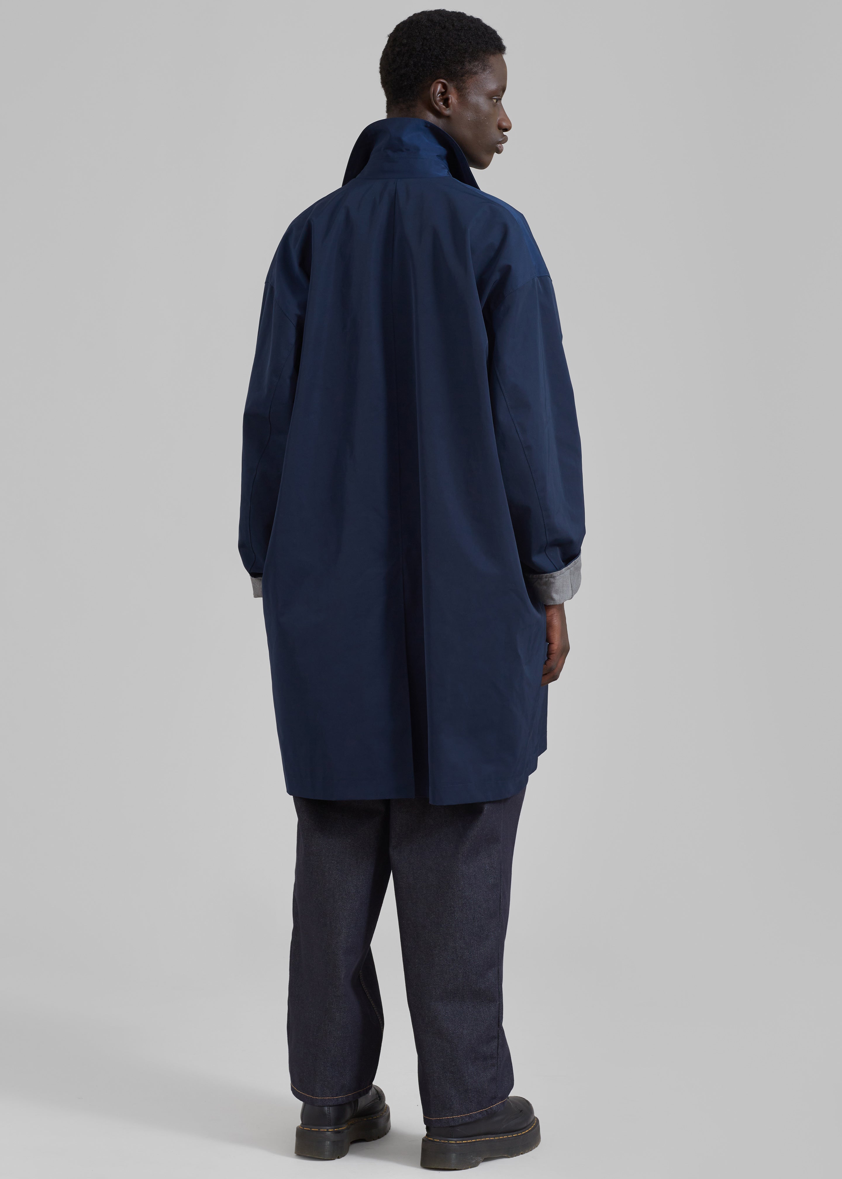 Peter Trench Coat - Navy – The Frankie Shop