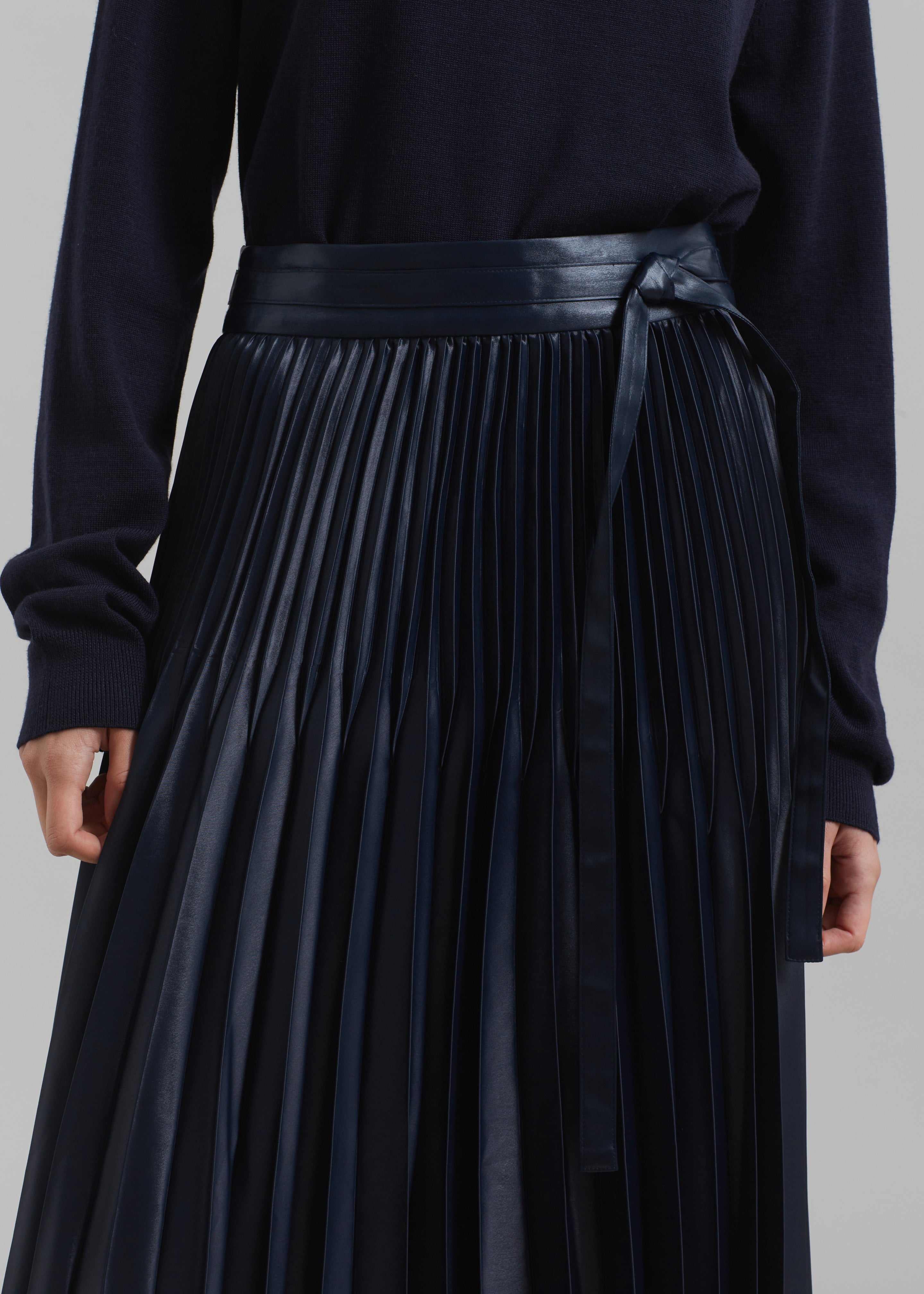 3.1 Phillip Lim Chintz Pleated Skirt - Midnight