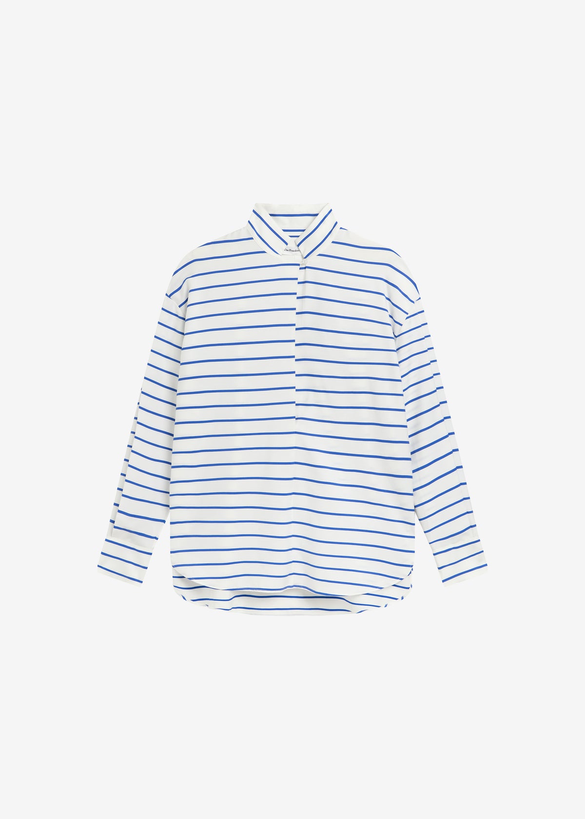 Picos Shirt Dress - White/Blue Stripe - 11