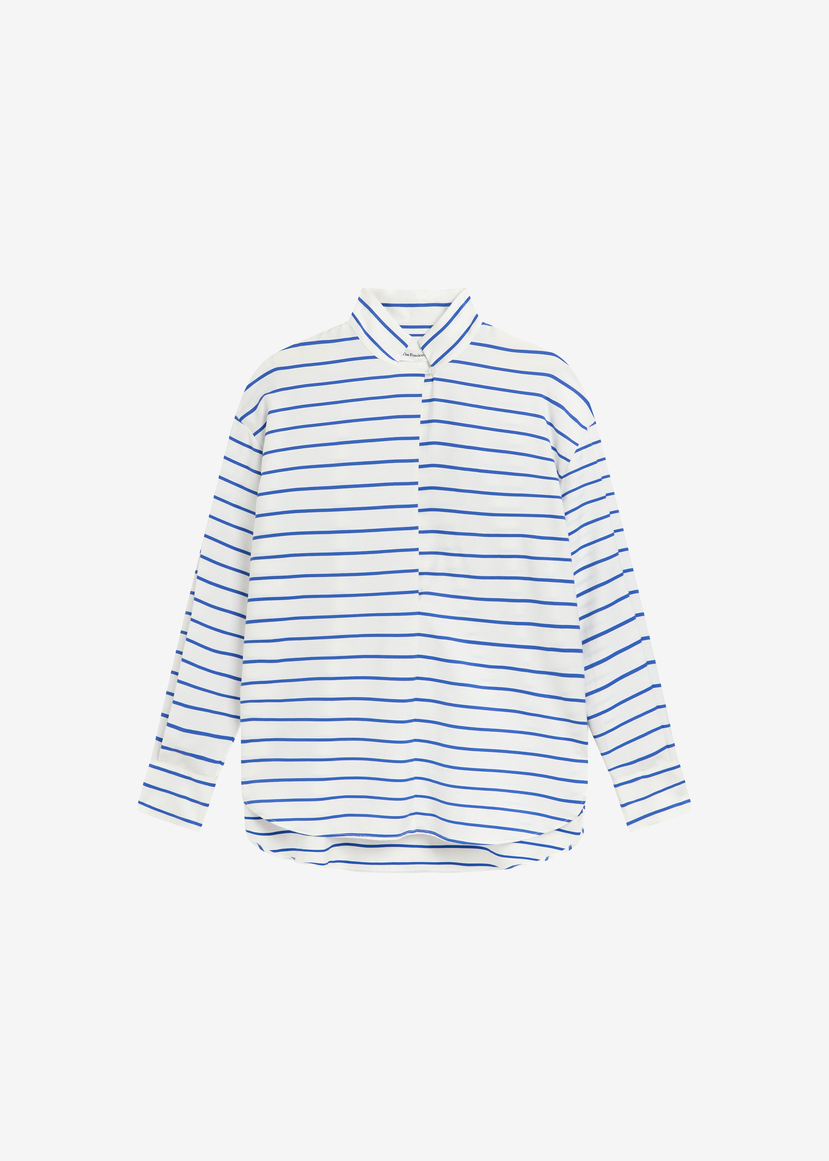 Picos Shirt Dress - White/Blue Stripe - 11