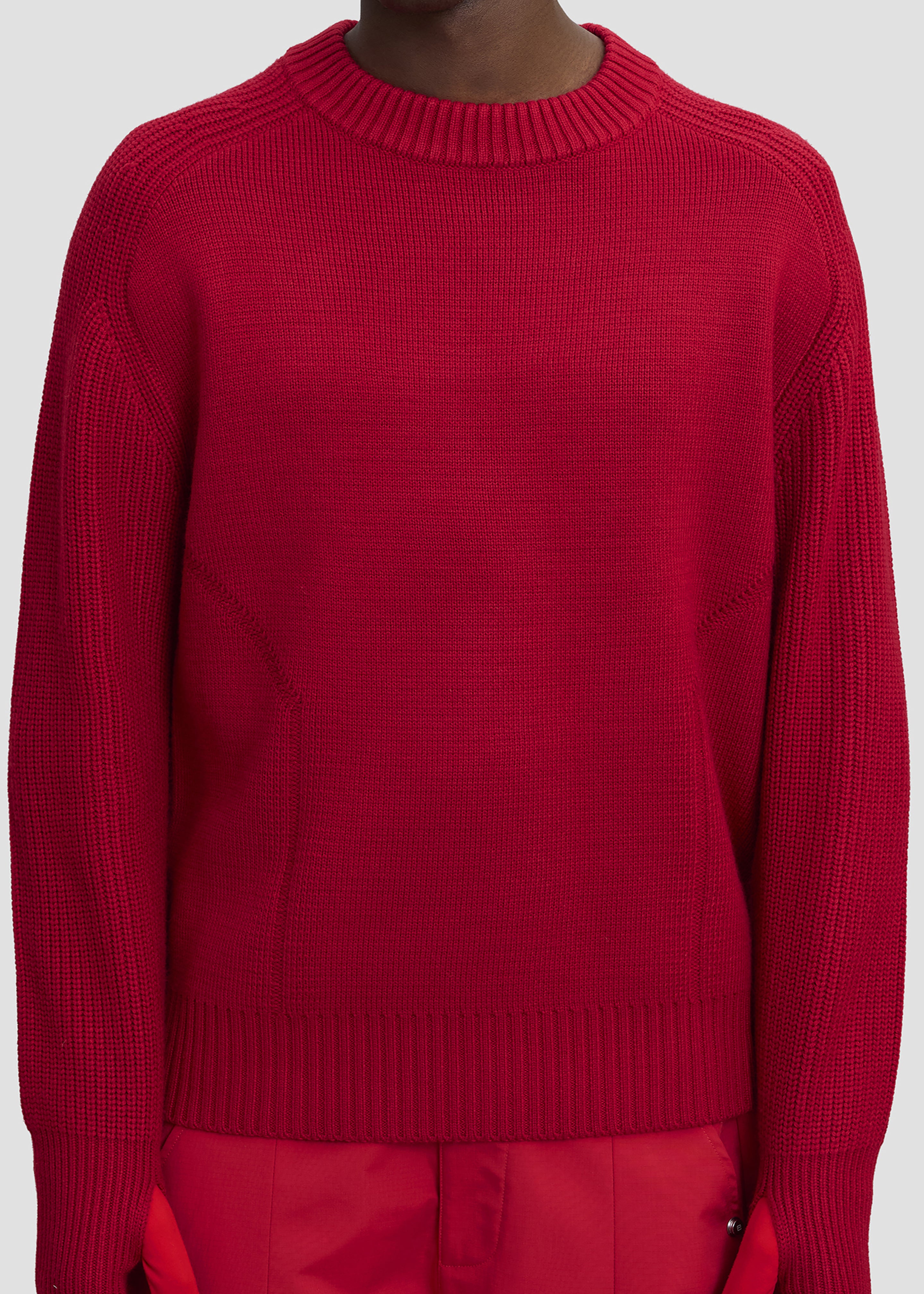Pieces Uniques Emblem Pullover - Rouge - 5