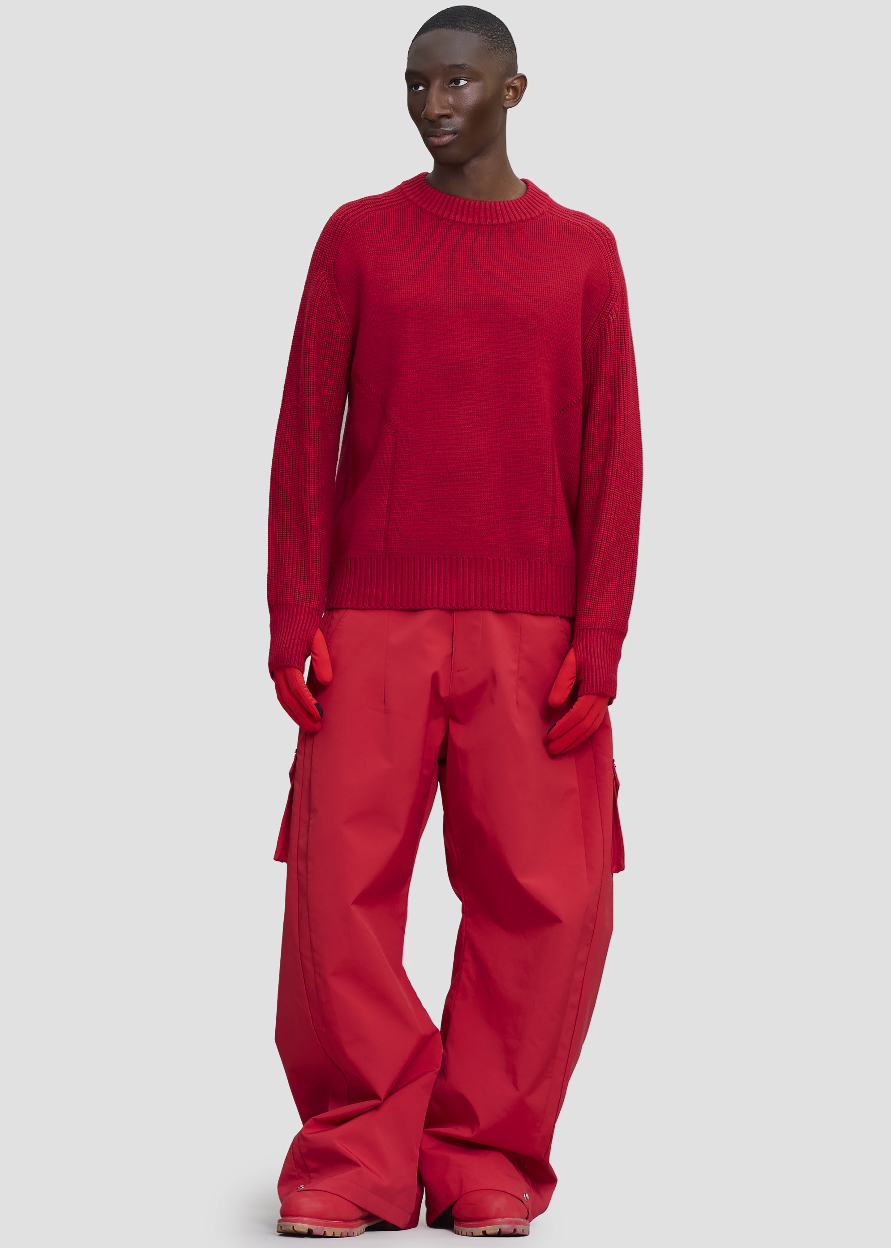 Pieces Uniques Emblem Pullover - Rouge - 4