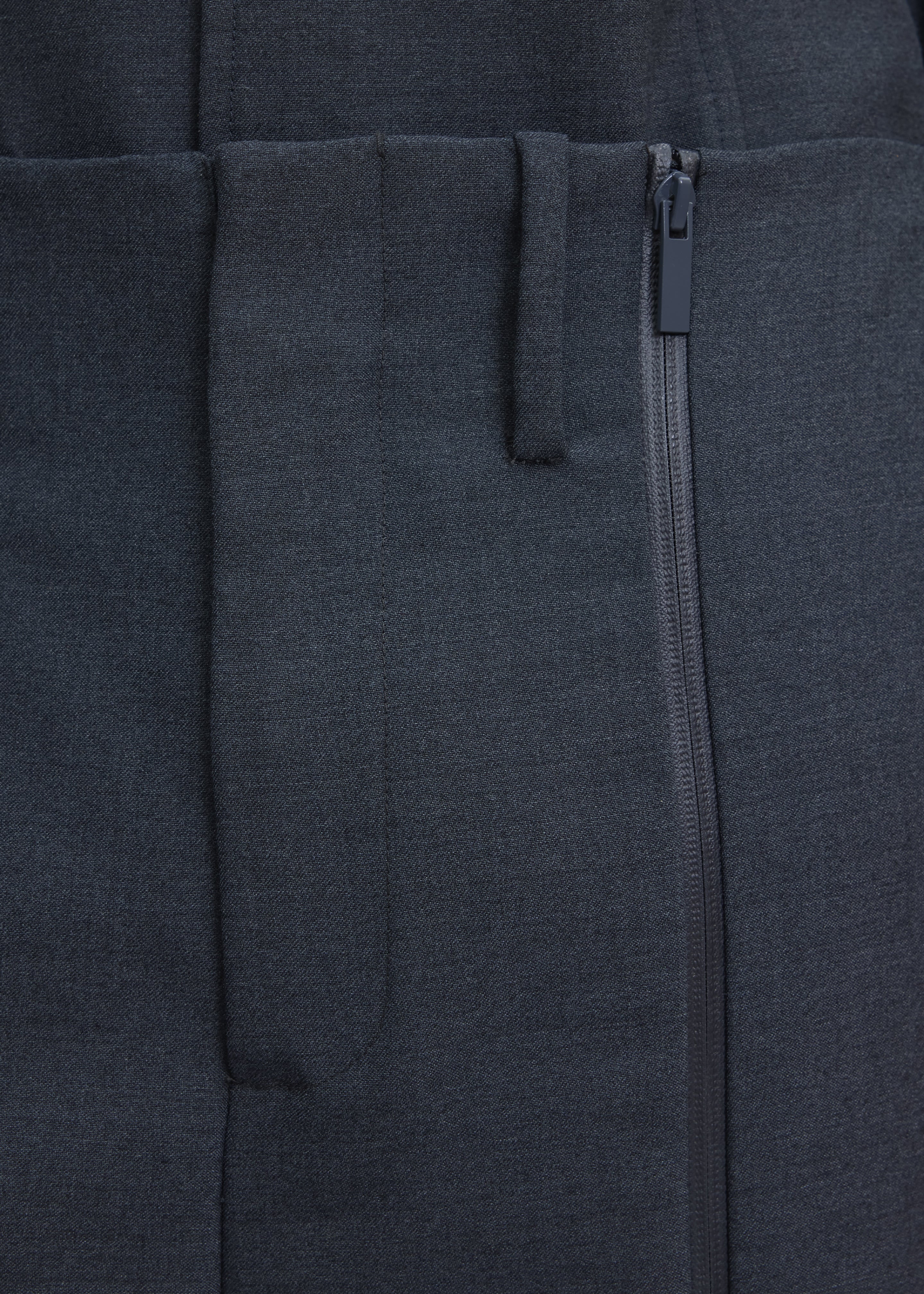 Pieces Uniques Emin Zip Pants - Ashen Sky - 4