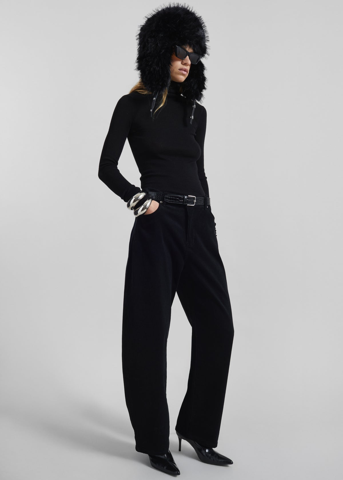 Pieces Uniques The Trapper Hat - Black - 4