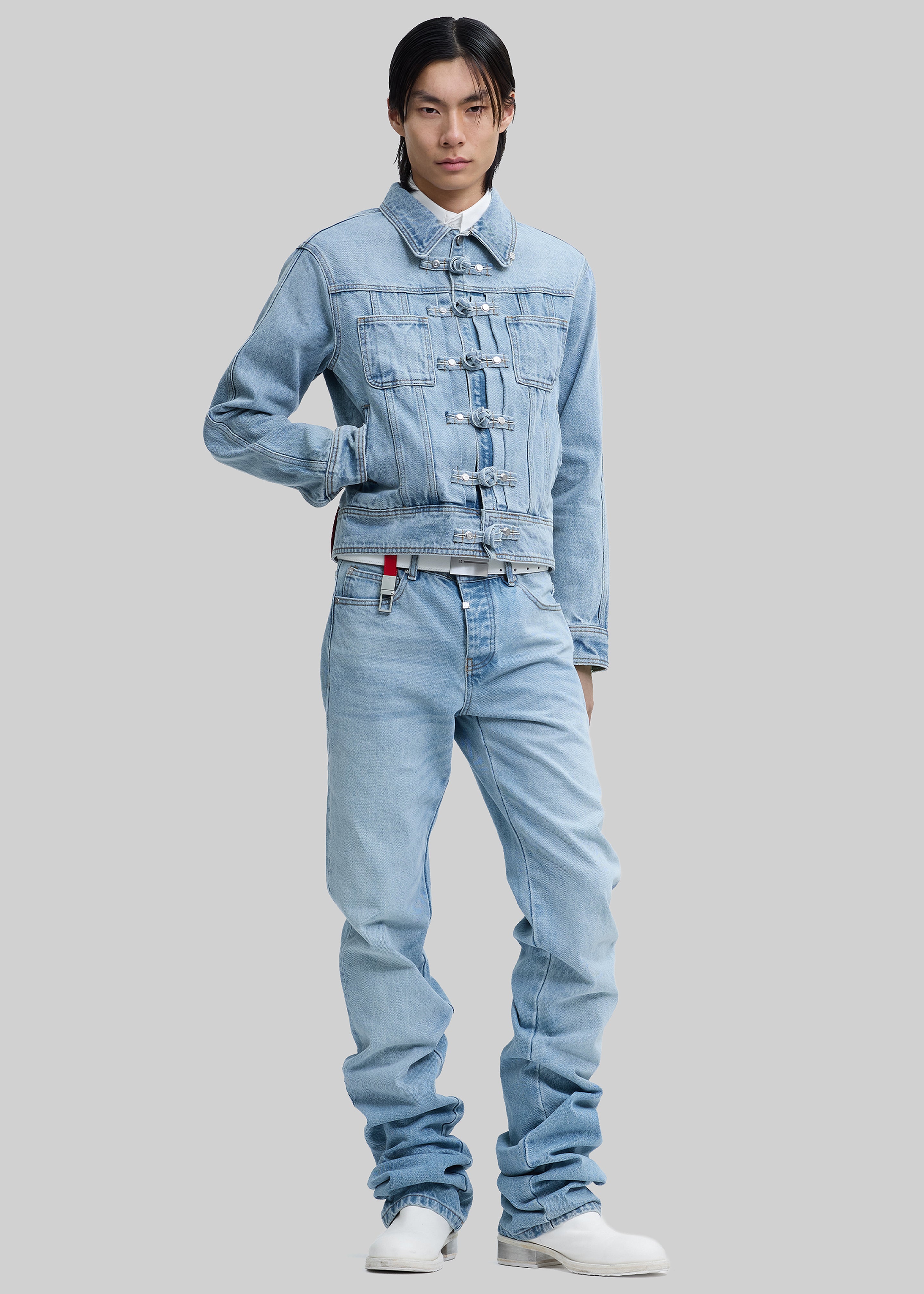 Pieces Uniques Ashen Sky Denim Jacket - Indigo Denim - 4