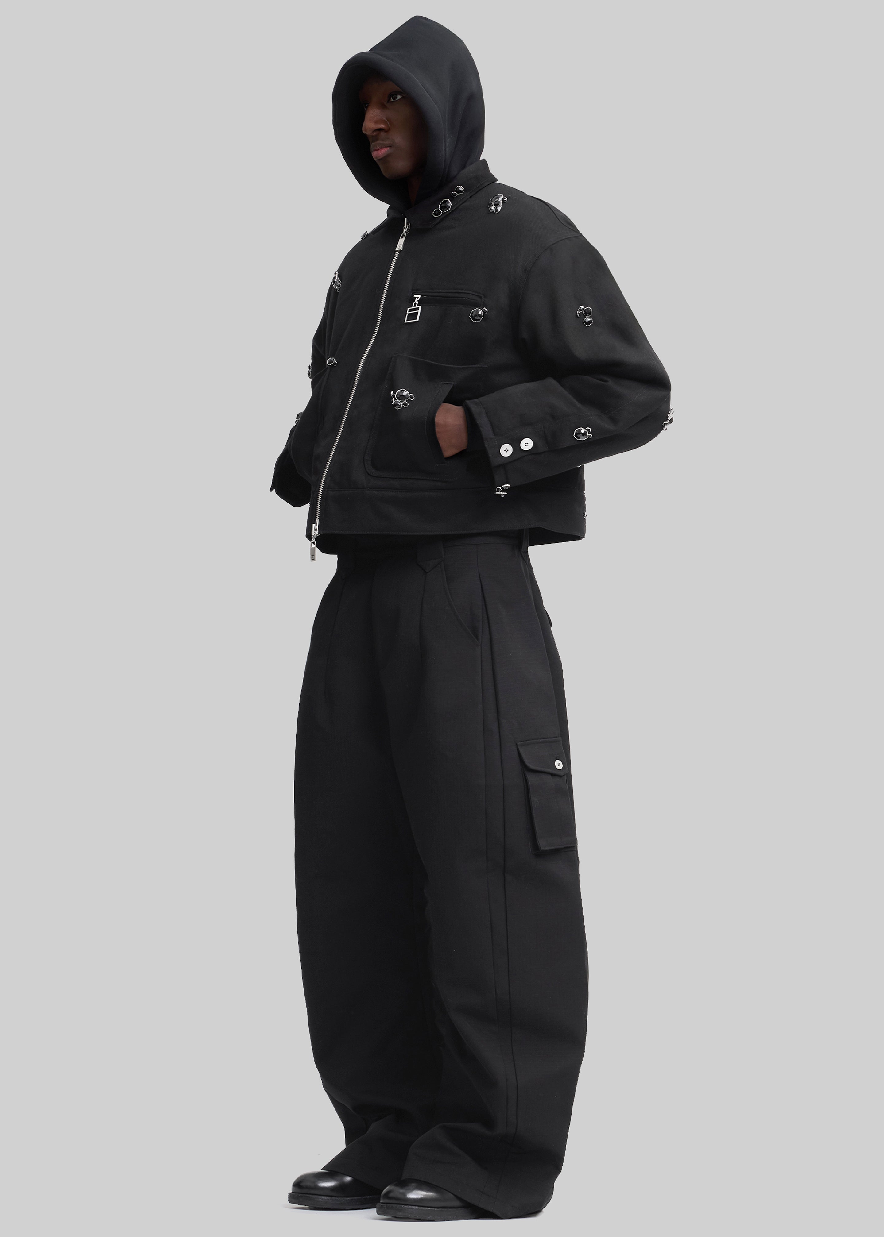 Pieces Uniques Onyx Workwear Jacket - Black - 4