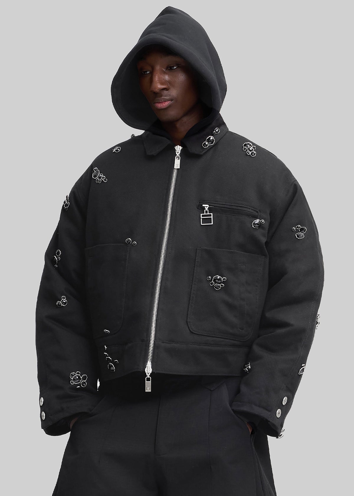 Pieces Uniques Onyx Workwear Jacket - Black - 3