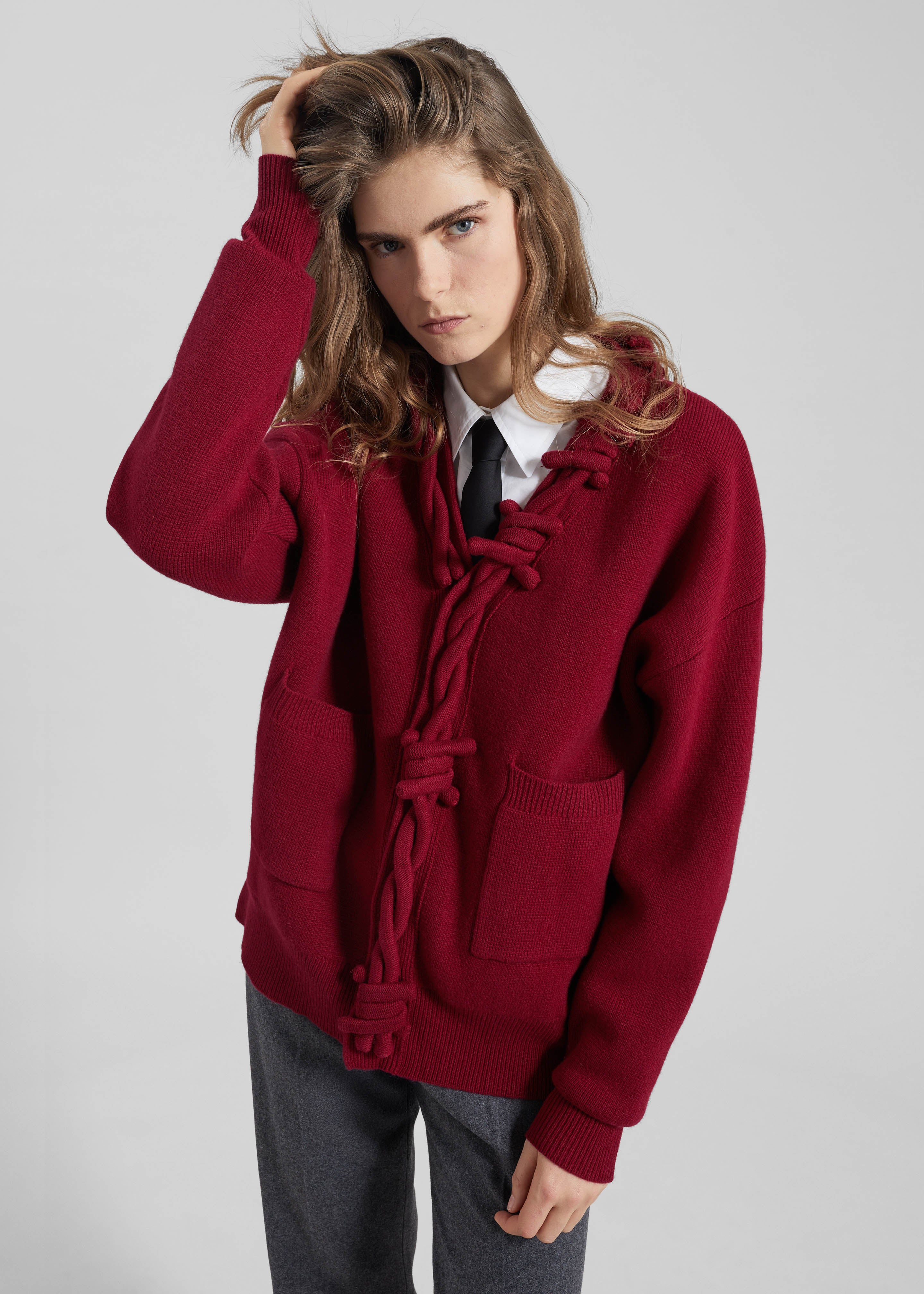 Pieces Uniques Le Cardigan Pierre Barbele - Red - 4