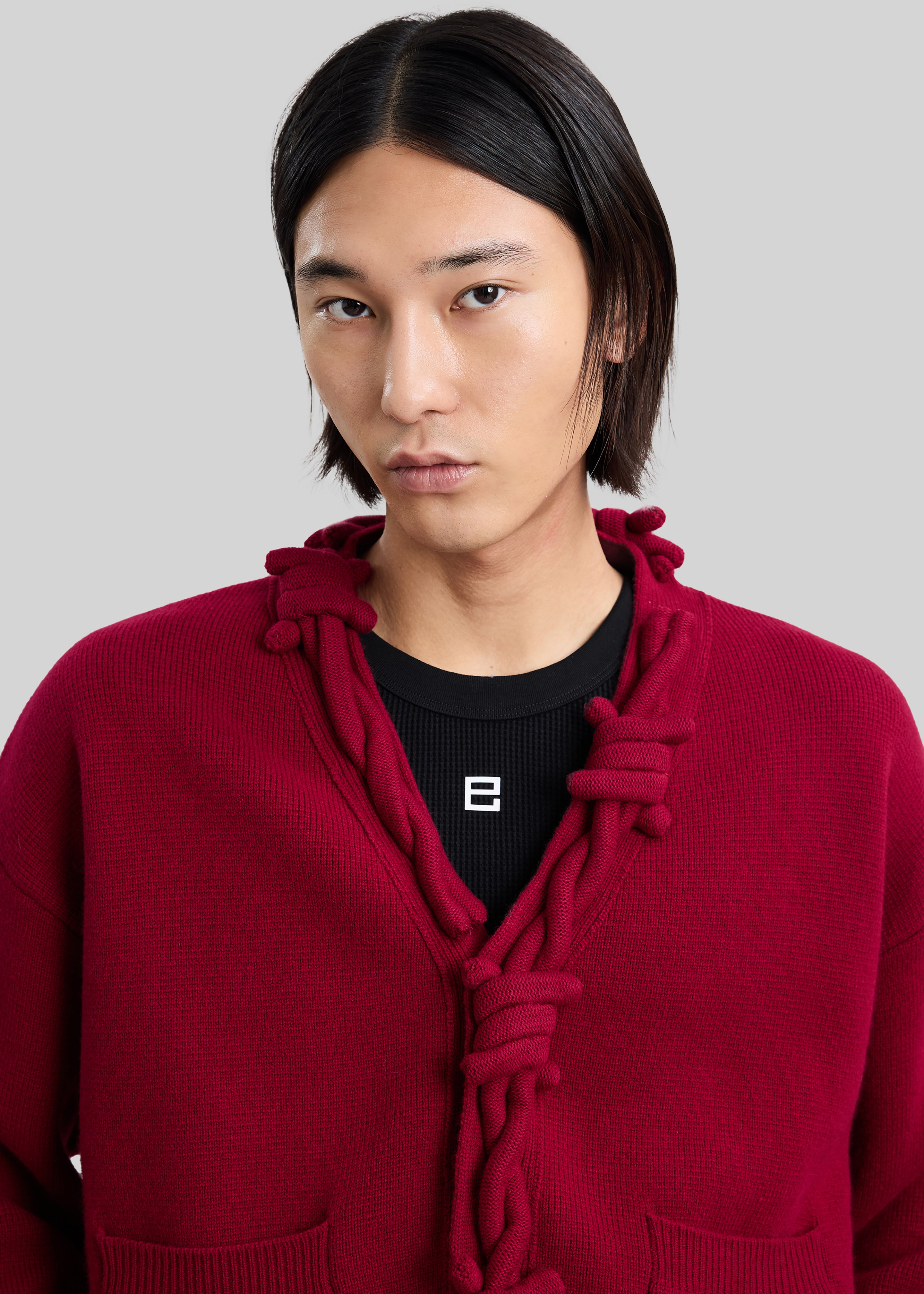 Pieces Uniques Le Cardigan Pierre Barbele - Red - 7 - [gender-male]