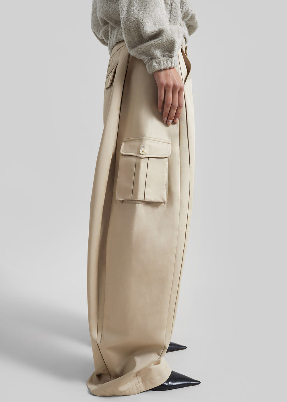 Pieces Uniques Le Cargo Pants Emin - Beige - 1