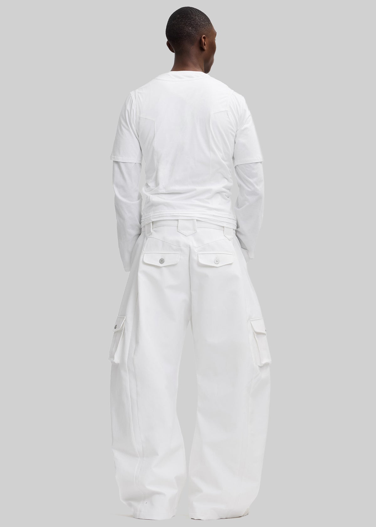 Pieces Uniques Le Cargo Pants Emin - White Wash - 6