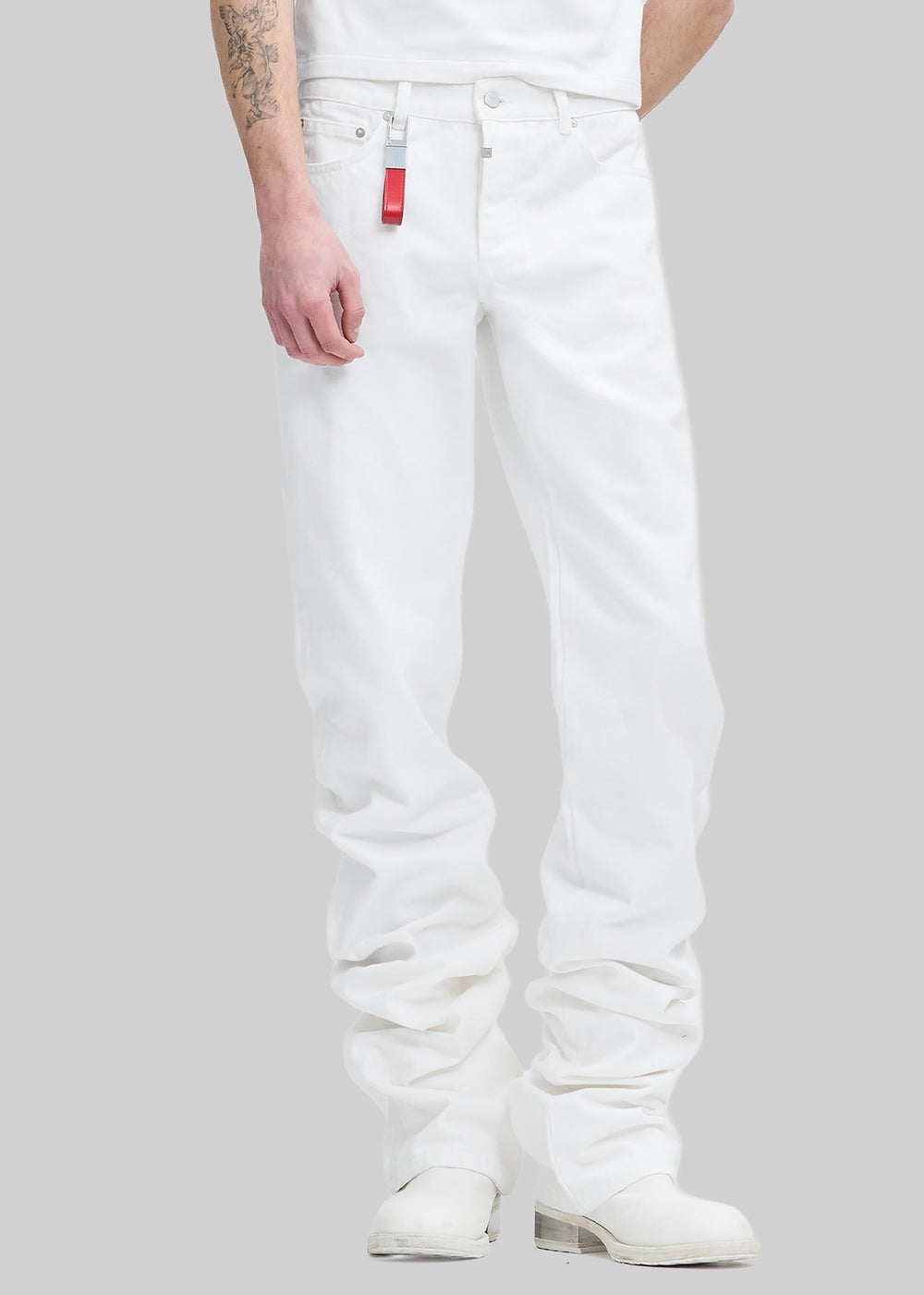 Pieces Uniques Denim Pants - White Wash - 1