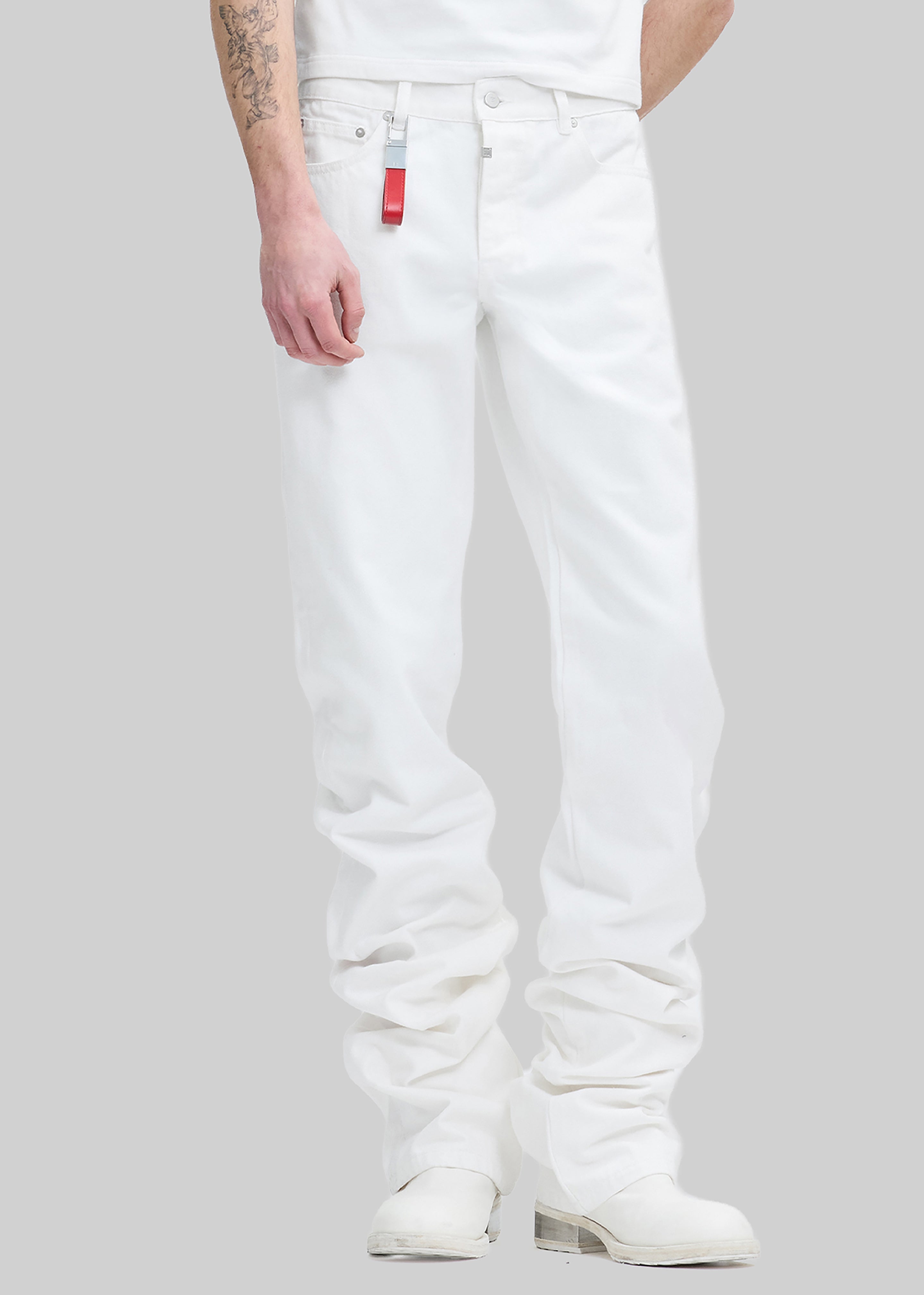 Pieces Uniques Denim Pants - White Wash - 9 - [gender-male]