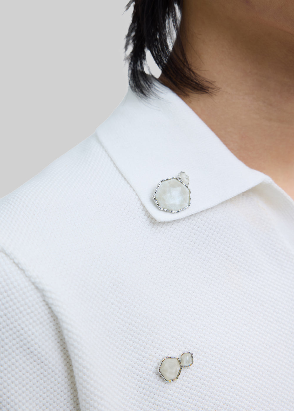 Pieces Uniques Polo Shirt - White Wash - 1
