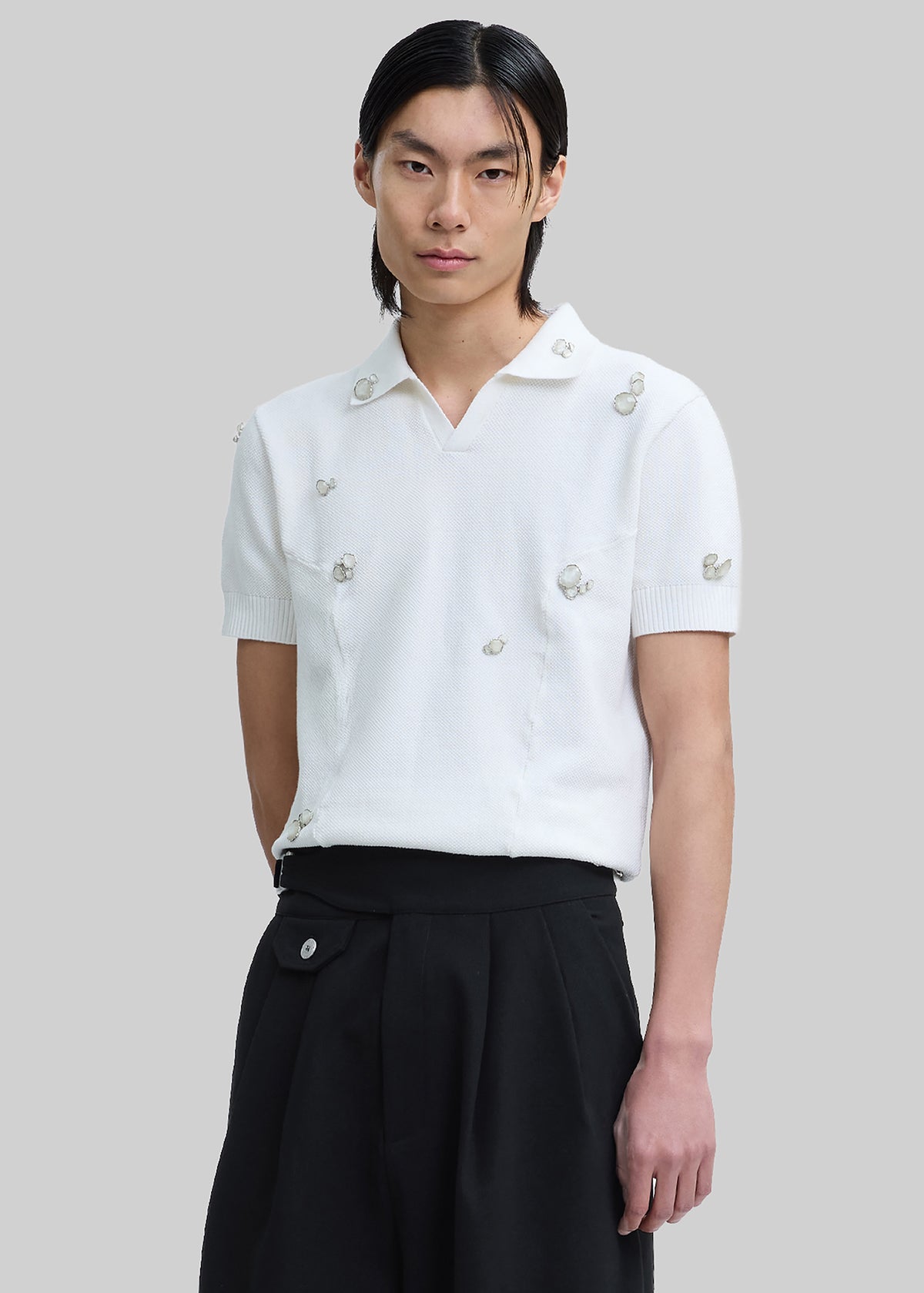 Pieces Uniques Polo Shirt - White Wash - 5 - [gender-male]