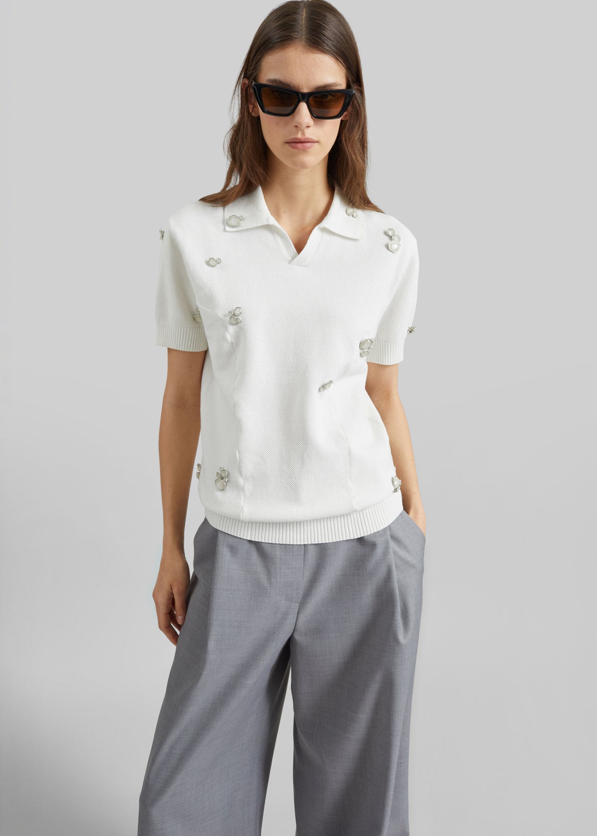 Pieces Uniques Polo Shirt - White Wash - 4
