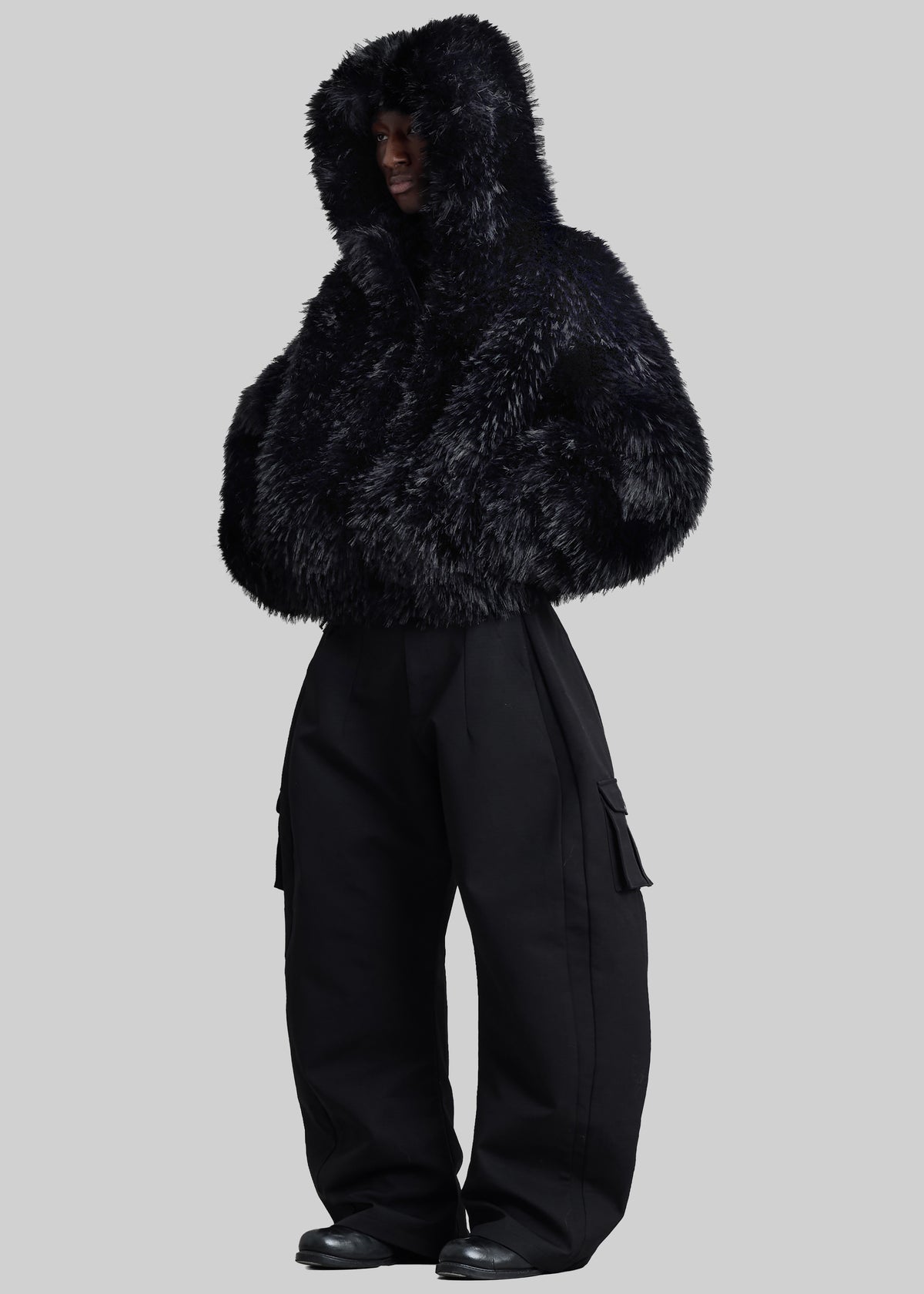 Pieces Uniques Le Sailor Faux Fur Sweatshirt - Black - 11