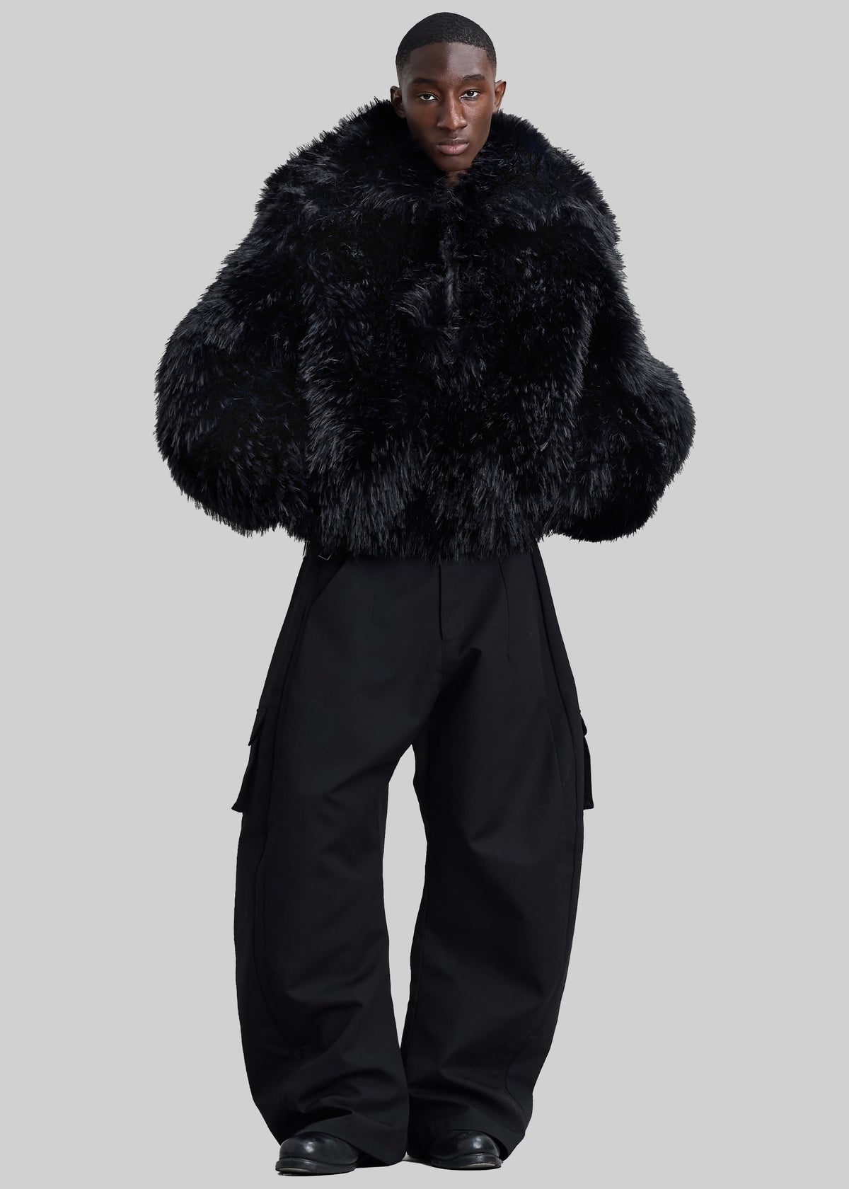 Pieces Uniques Le Sailor Faux Fur Sweatshirt - Black - 10