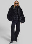 Pieces Uniques Le Sailor Faux Fur Sweatshirt - Black