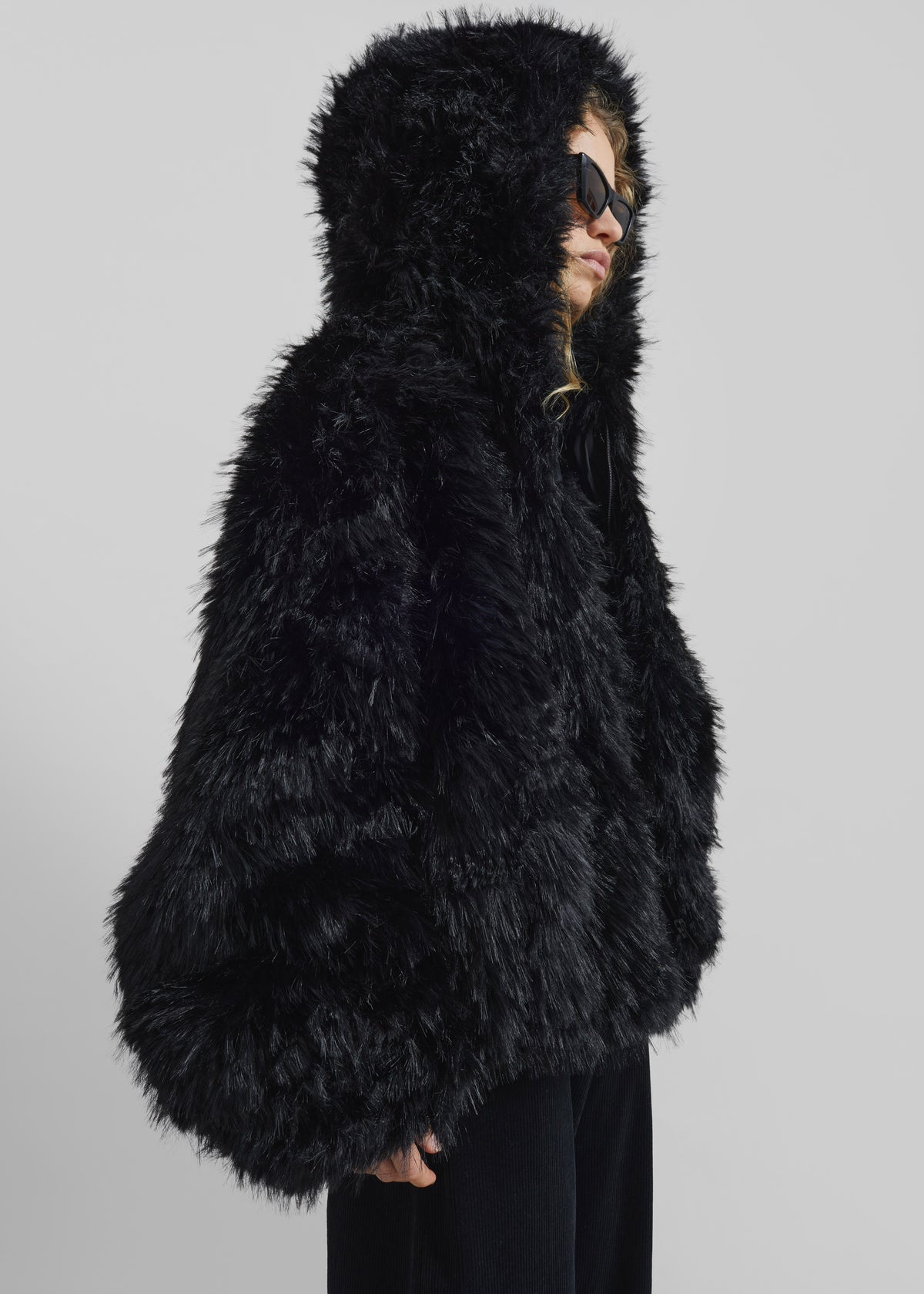 Pieces Uniques Le Sailor Faux Fur Sweatshirt - Black - 6