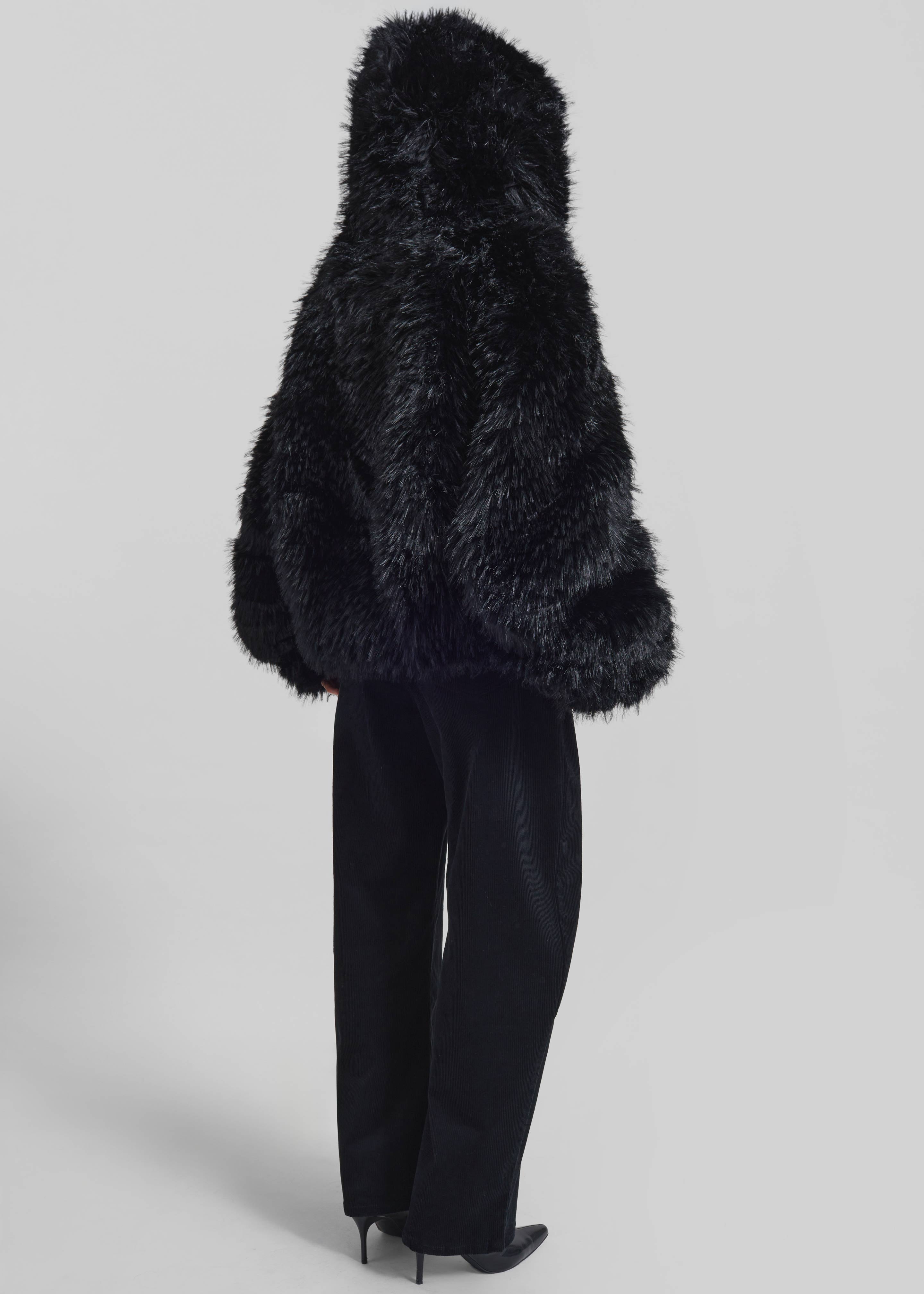 Pieces Uniques Le Sailor Faux Fur Sweatshirt - Black - 12
