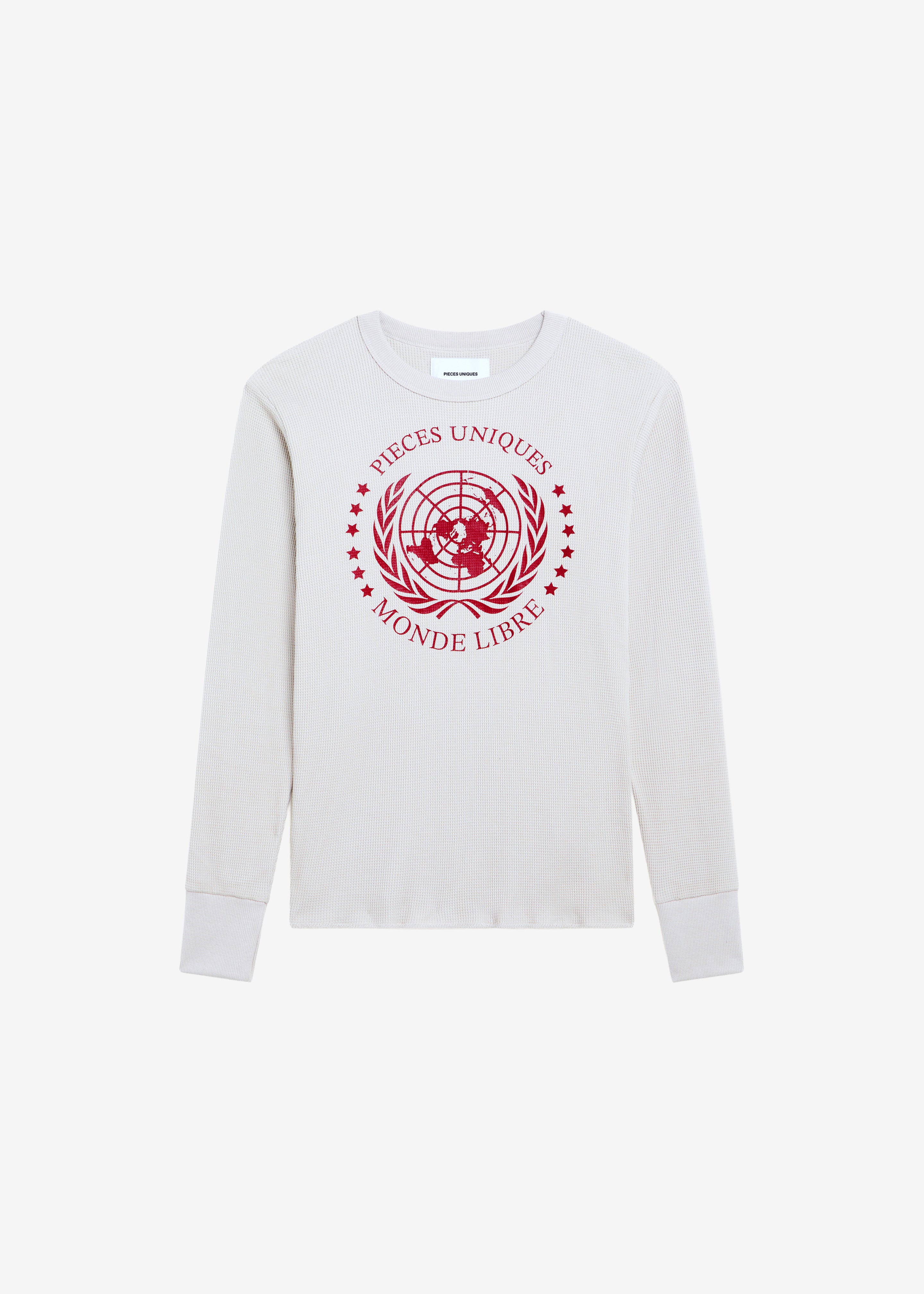 Pieces Uniques Monde Libre Thermal T-Shirt - Grey - 6