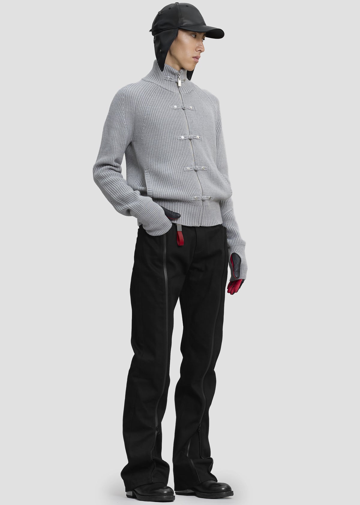 Pieces Uniques Ma Gua Zip Up Sweater - Jian Grey - 2