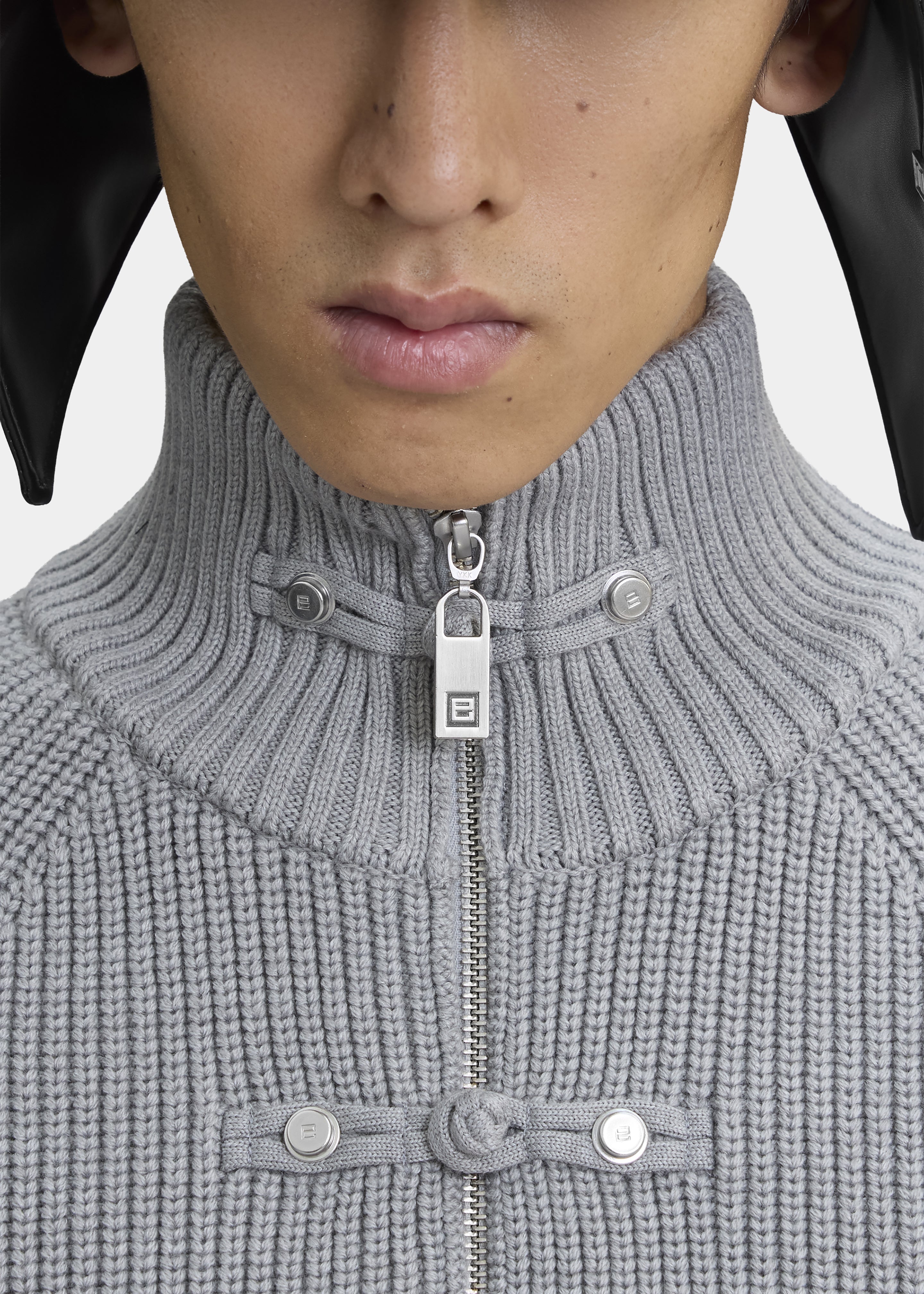 Pieces Uniques Ma Gua Zip Up Sweater - Jian Grey - 3