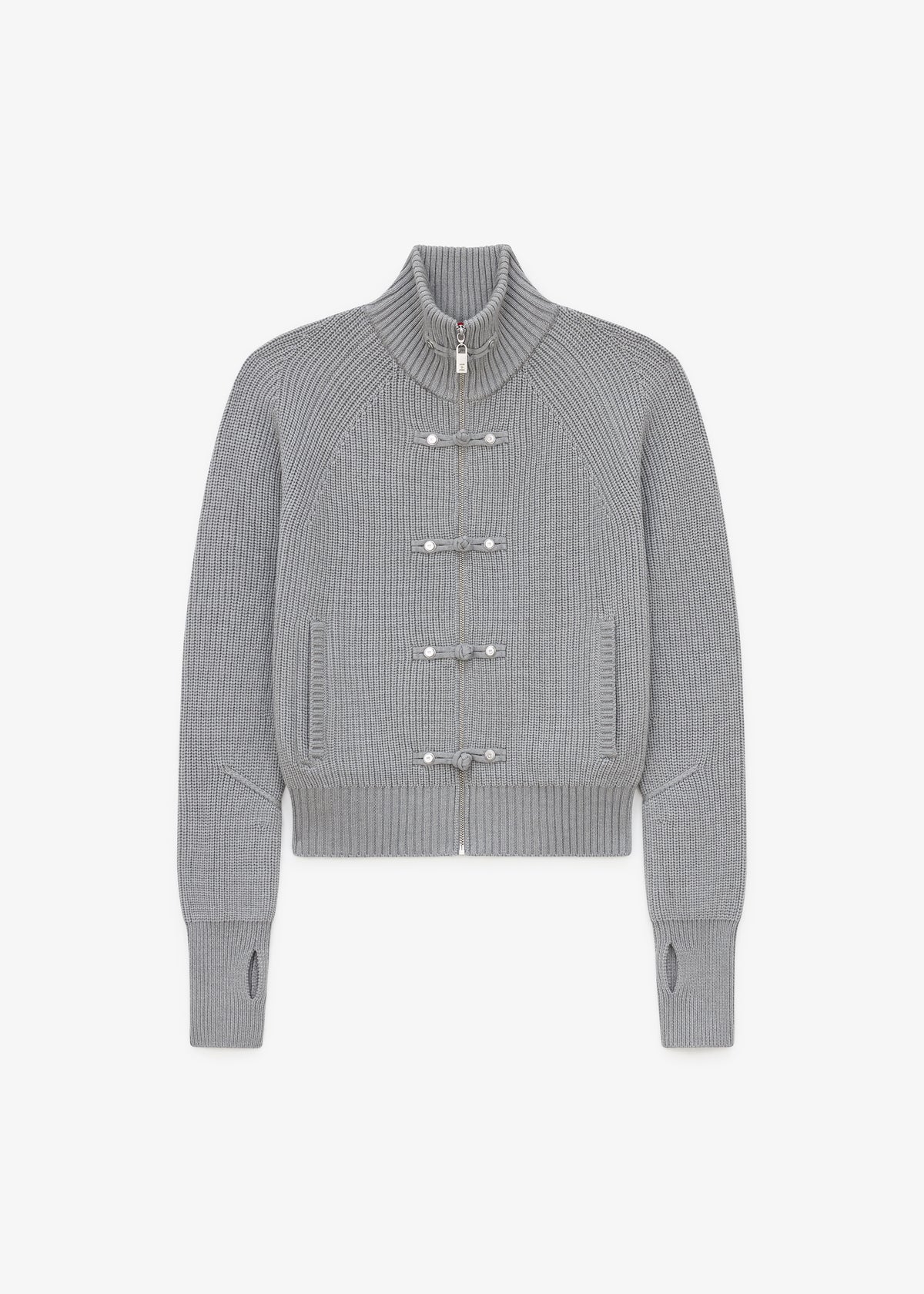 Pieces Uniques Ma Gua Zip Up Sweater - Jian Grey - 8