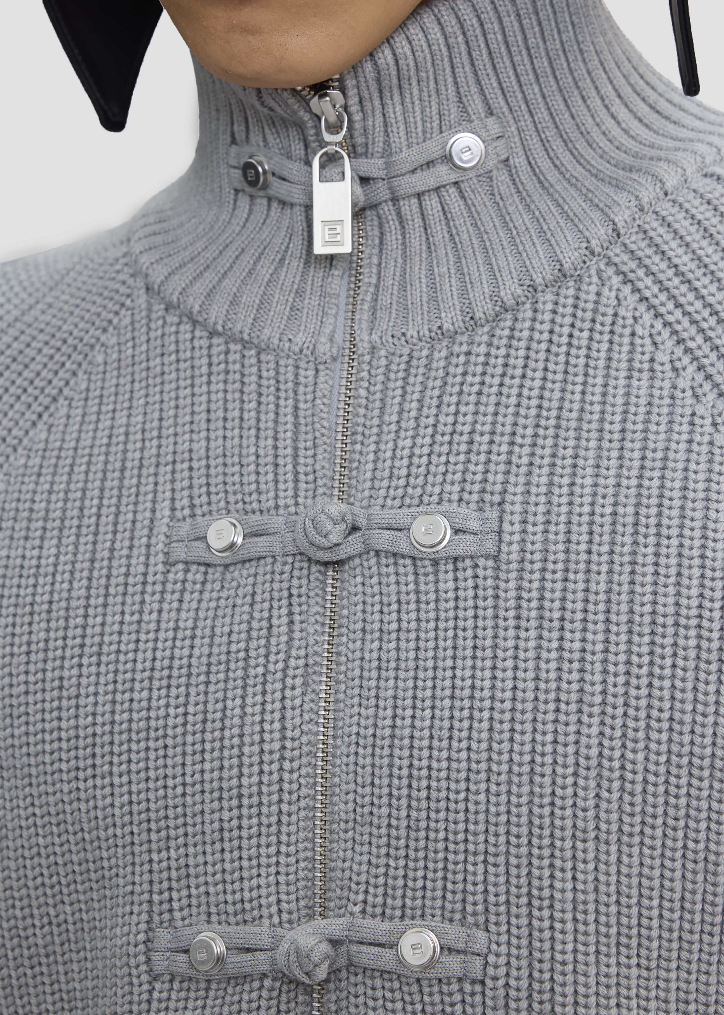 Pieces Uniques Ma Gua Zip Up Sweater - Jian Grey - 6