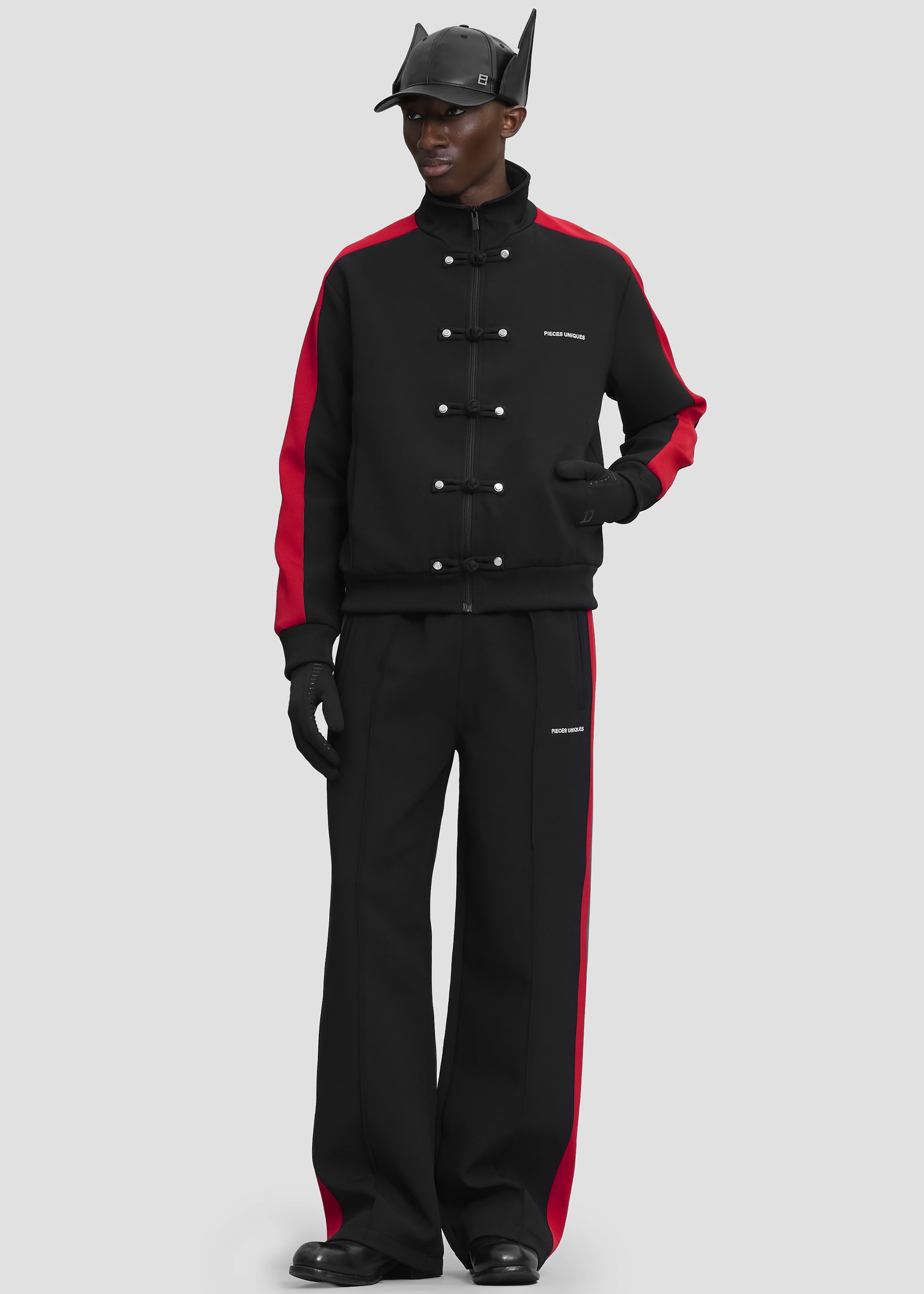 Shop the look image for Pieces Uniques Track Pants - Moshui Black