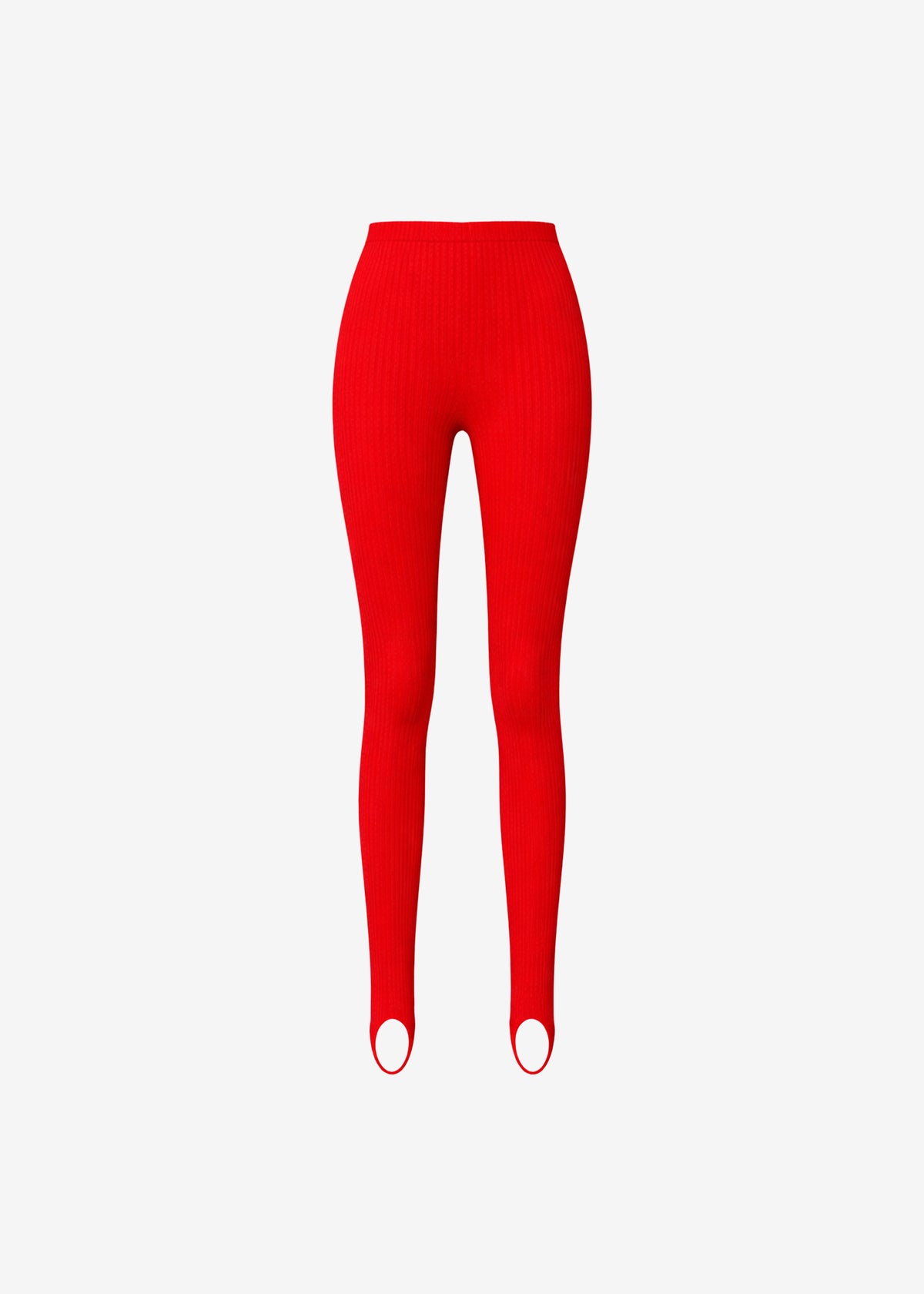 Piuma Knit Stirrup Leggings - Red - 8
