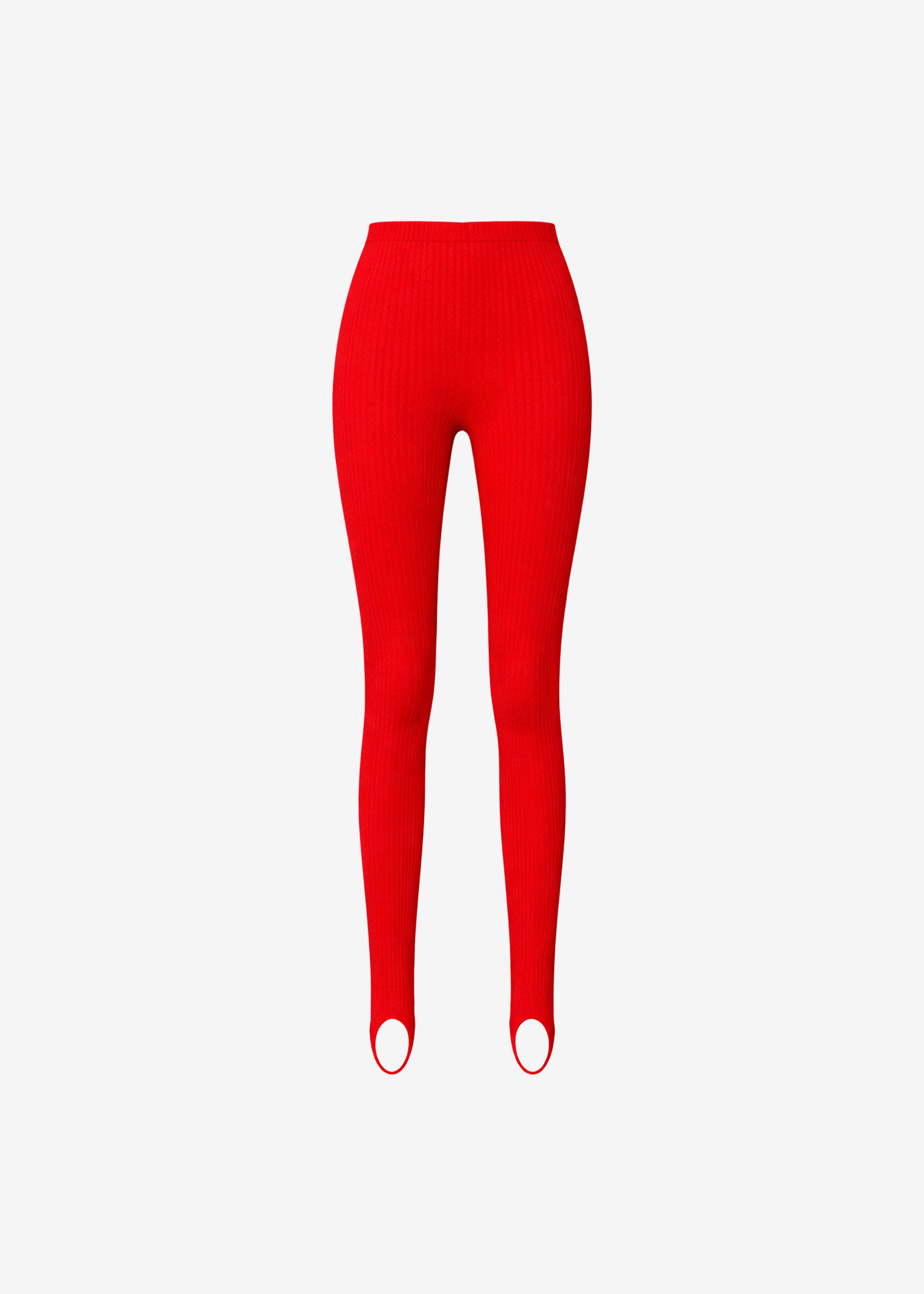 Piuma Knit Stirrup Leggings - Red - 8
