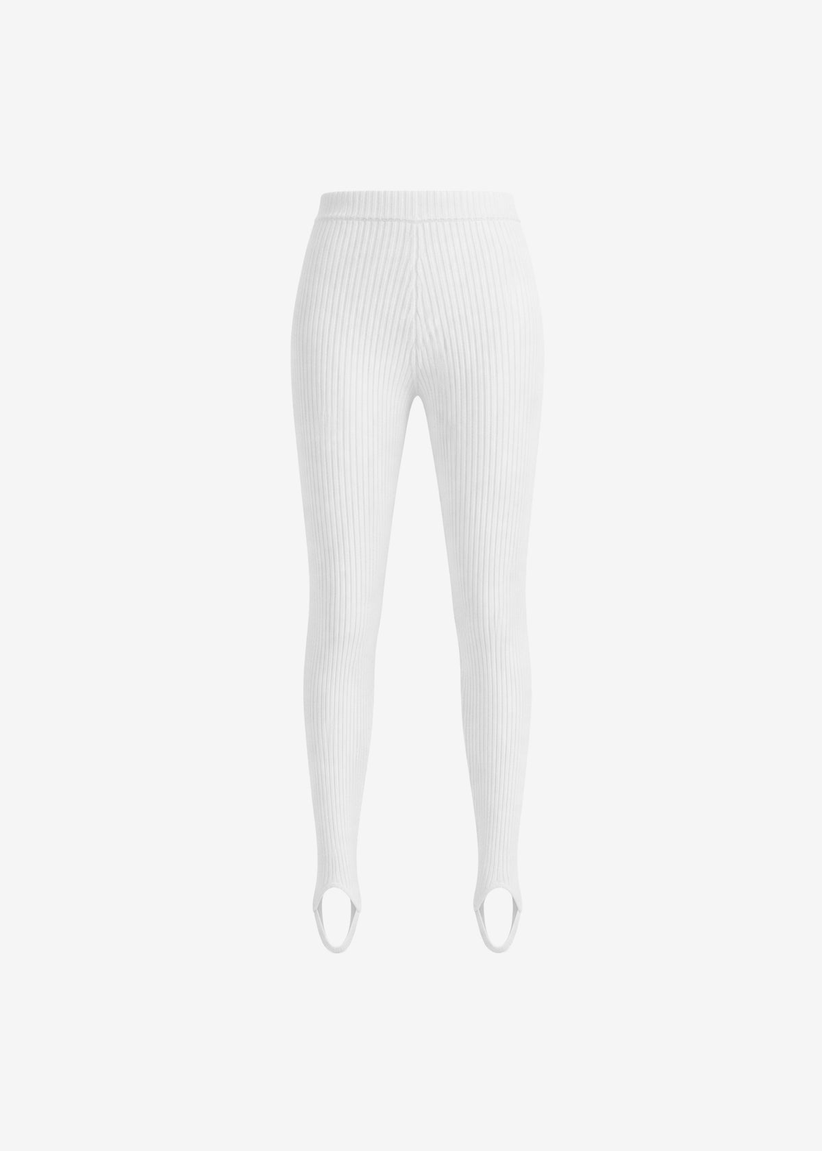 Piuma Knit Stirrup Leggings - White - 9