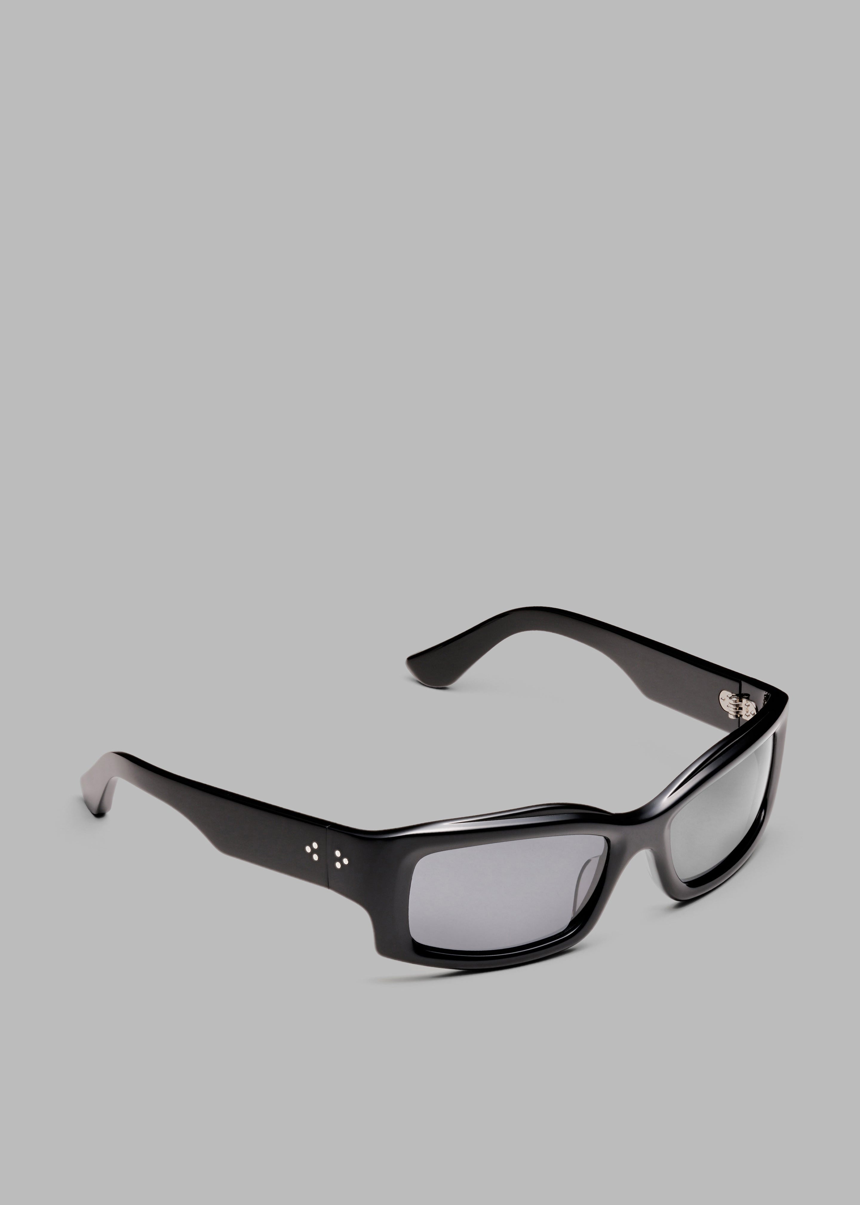 Port Tanger Addis Sunglasses - Black Acetate/Black Lens - 4