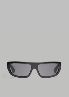 Port Tanger Bodi Sunglasses  - Black Acetate/Black Lens