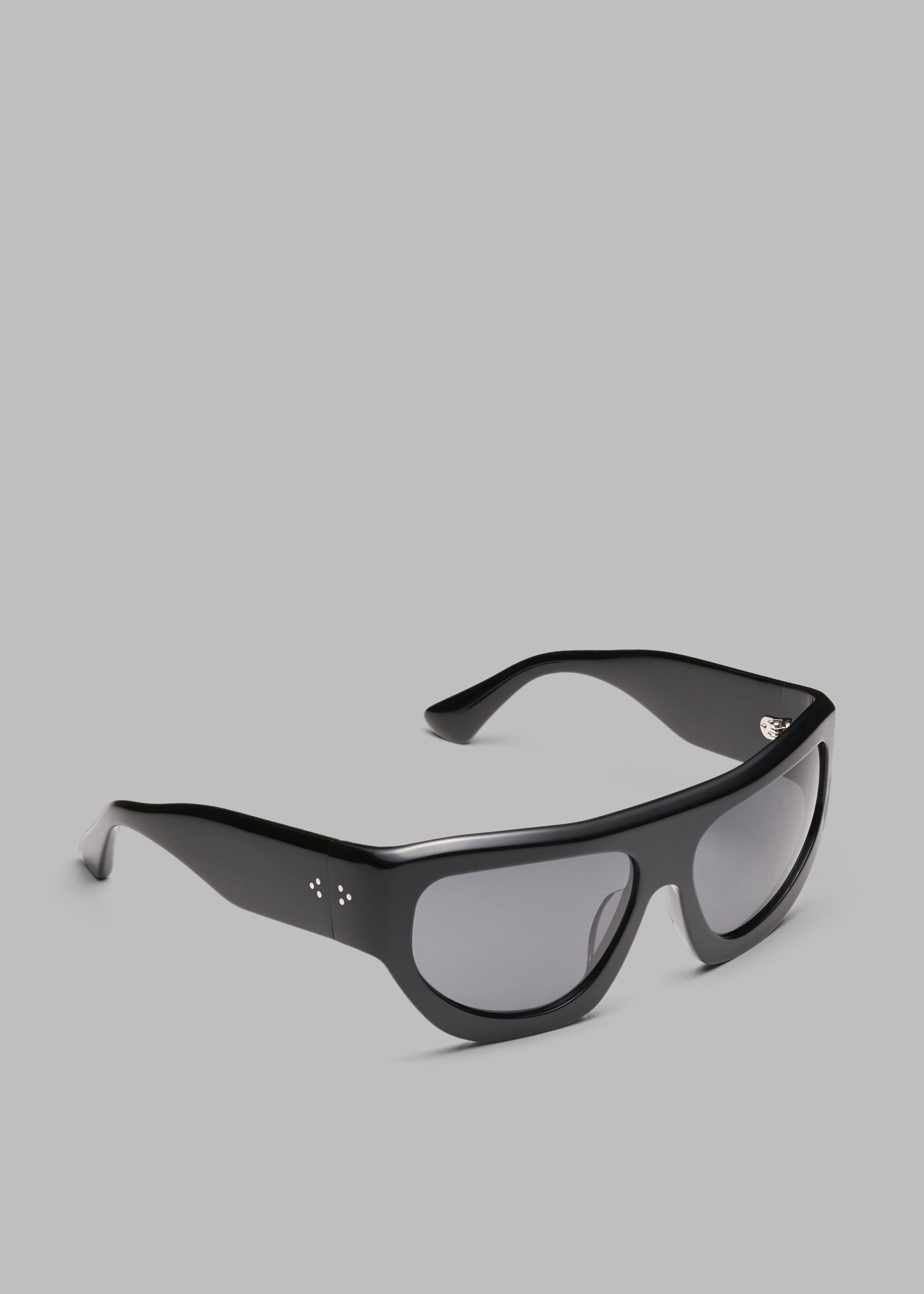 Port Tanger Dost Sunglasses - Black Acetate/Black Lens - 4